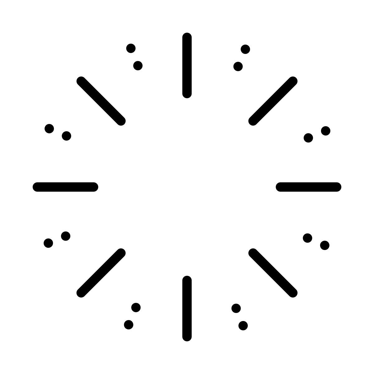 dotted style time lapse icon