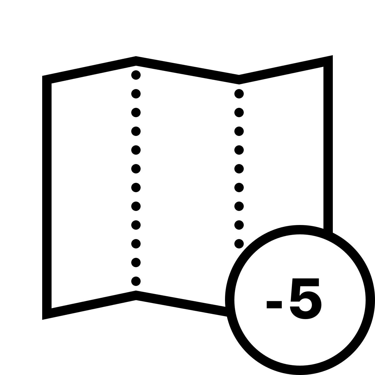 dotted style timezone  5 icon