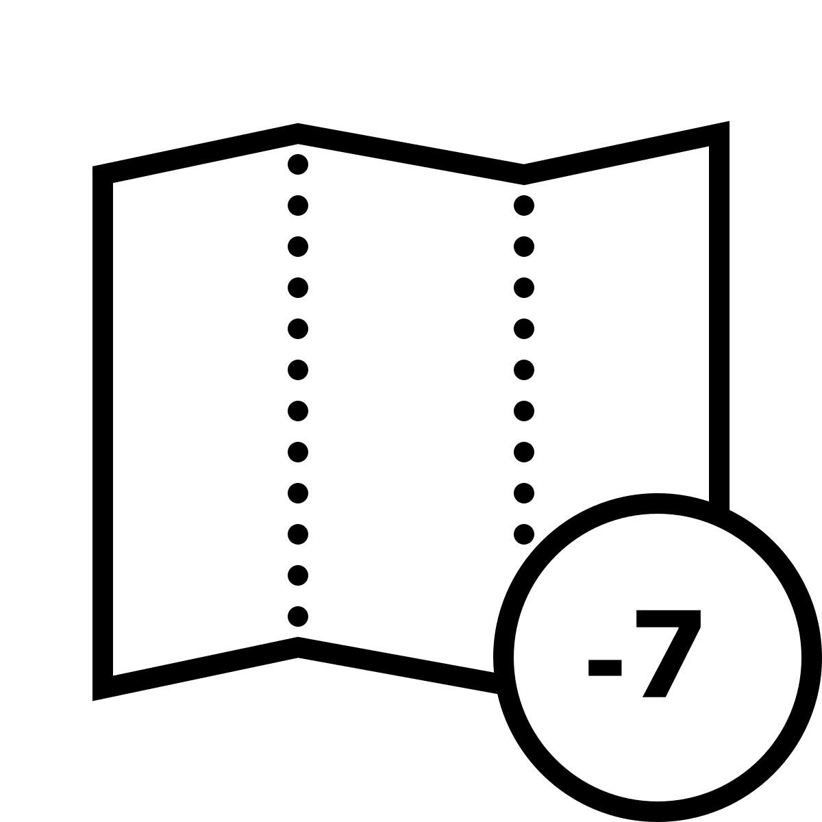 dotted style 时区 7 icon