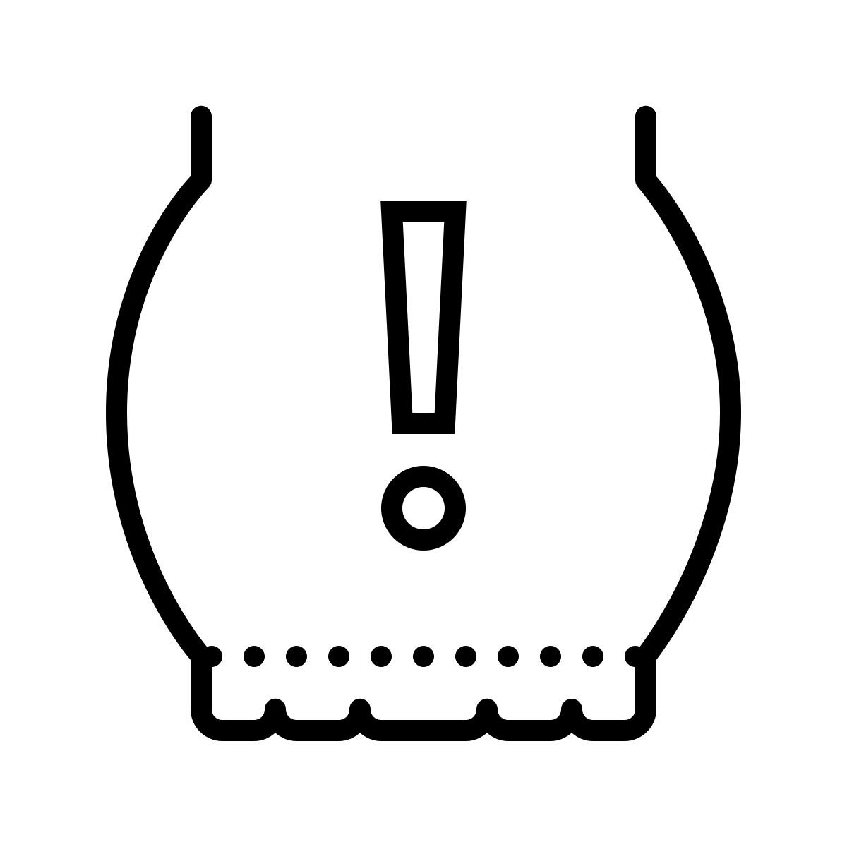 dotted style presión de los neumáticos icon