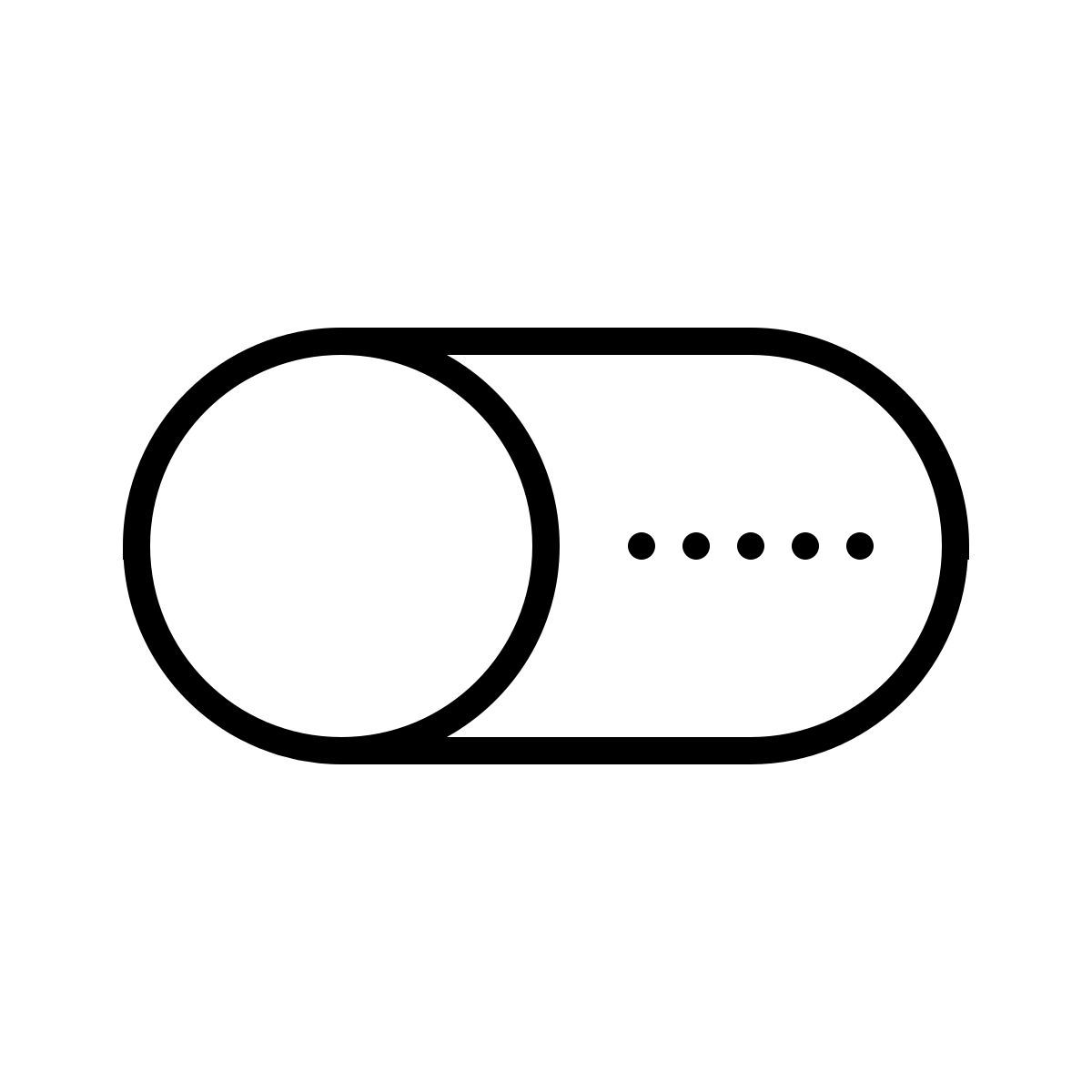 dotted style encendido apagado icon