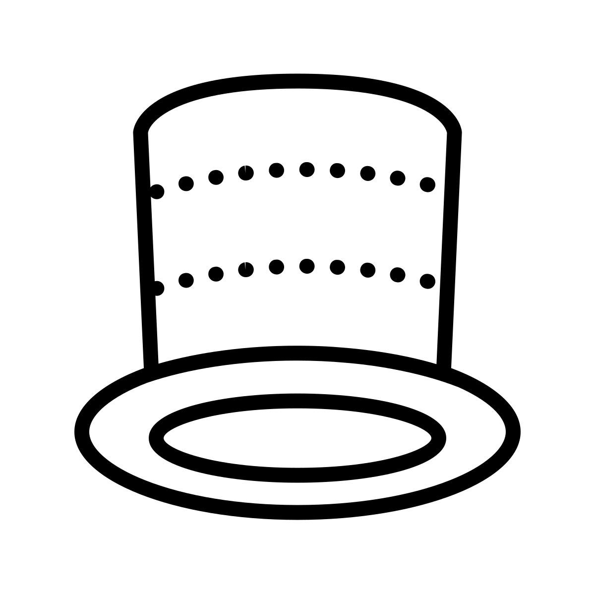 dotted style zylinder icon