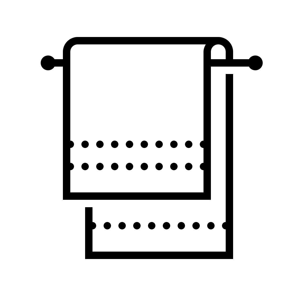 dotted style 毛巾 icon