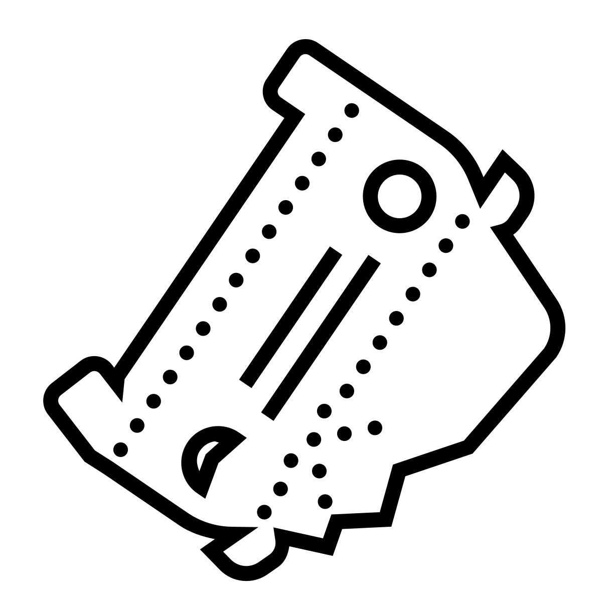 dotted style tráfico icon