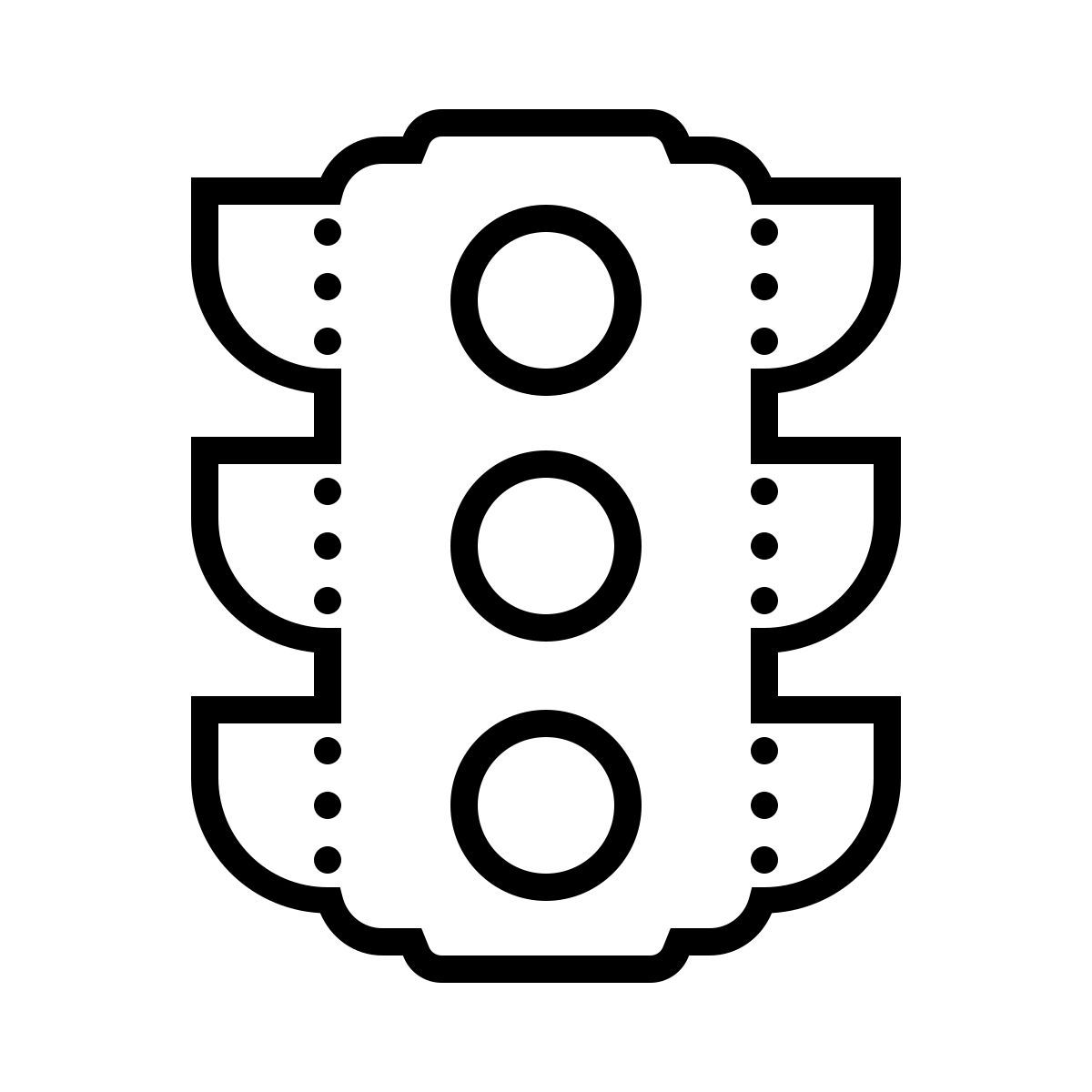 dotted style tráfico icon
