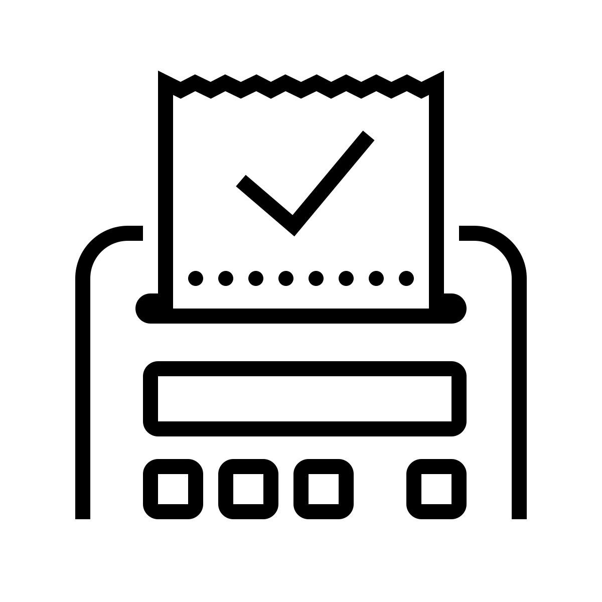 dotted style transaction approuvée icon