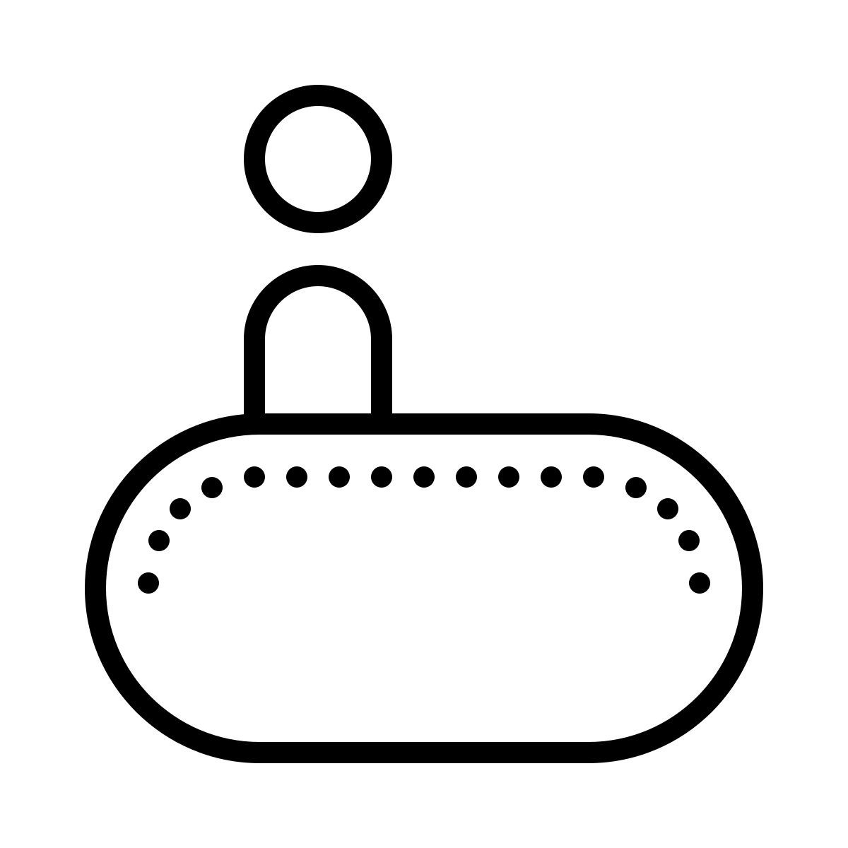 dotted style travelador icon
