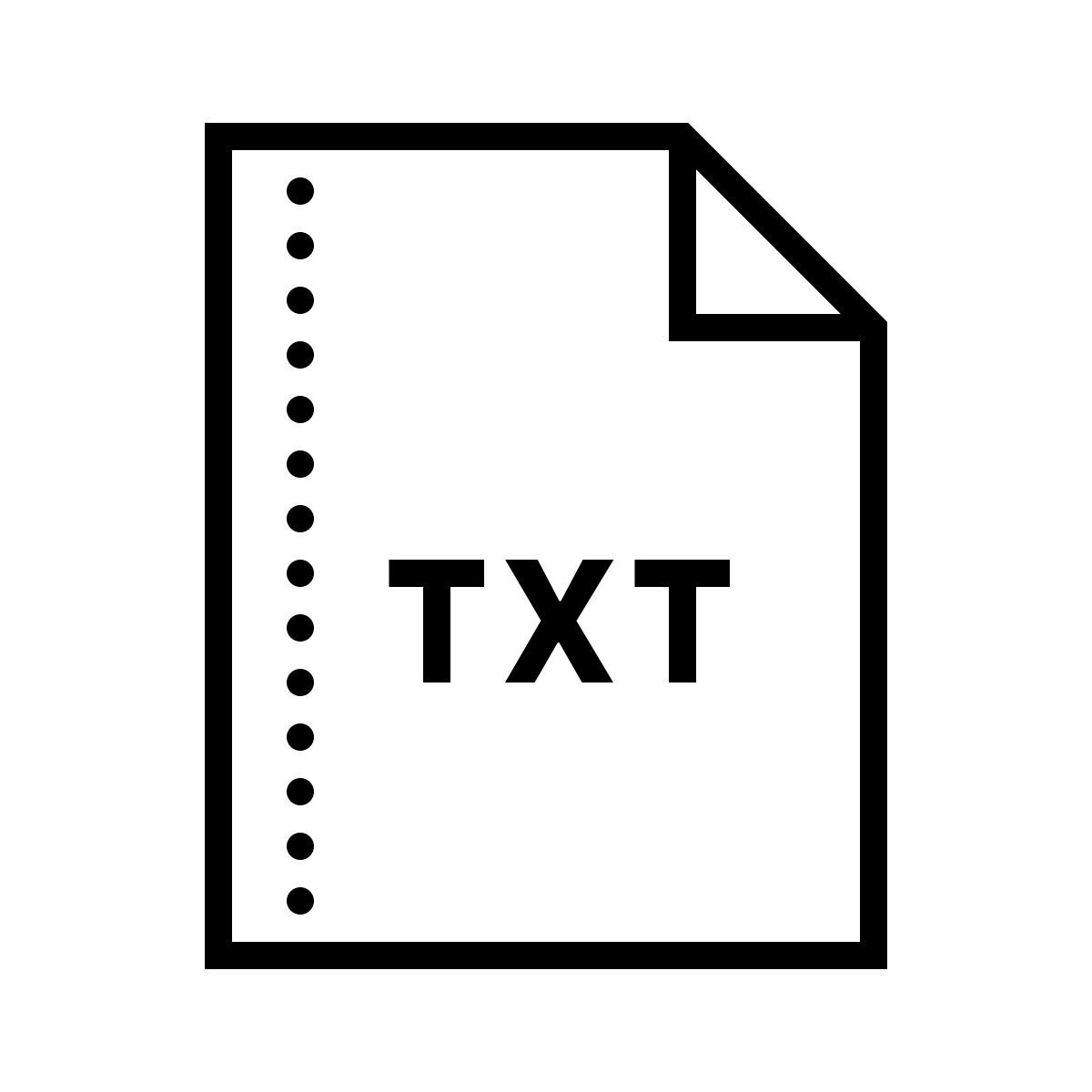 dotted style testo icon