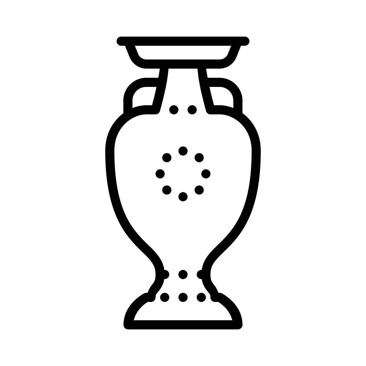 dotted style trofeo de la eurocopa de la uefa icon