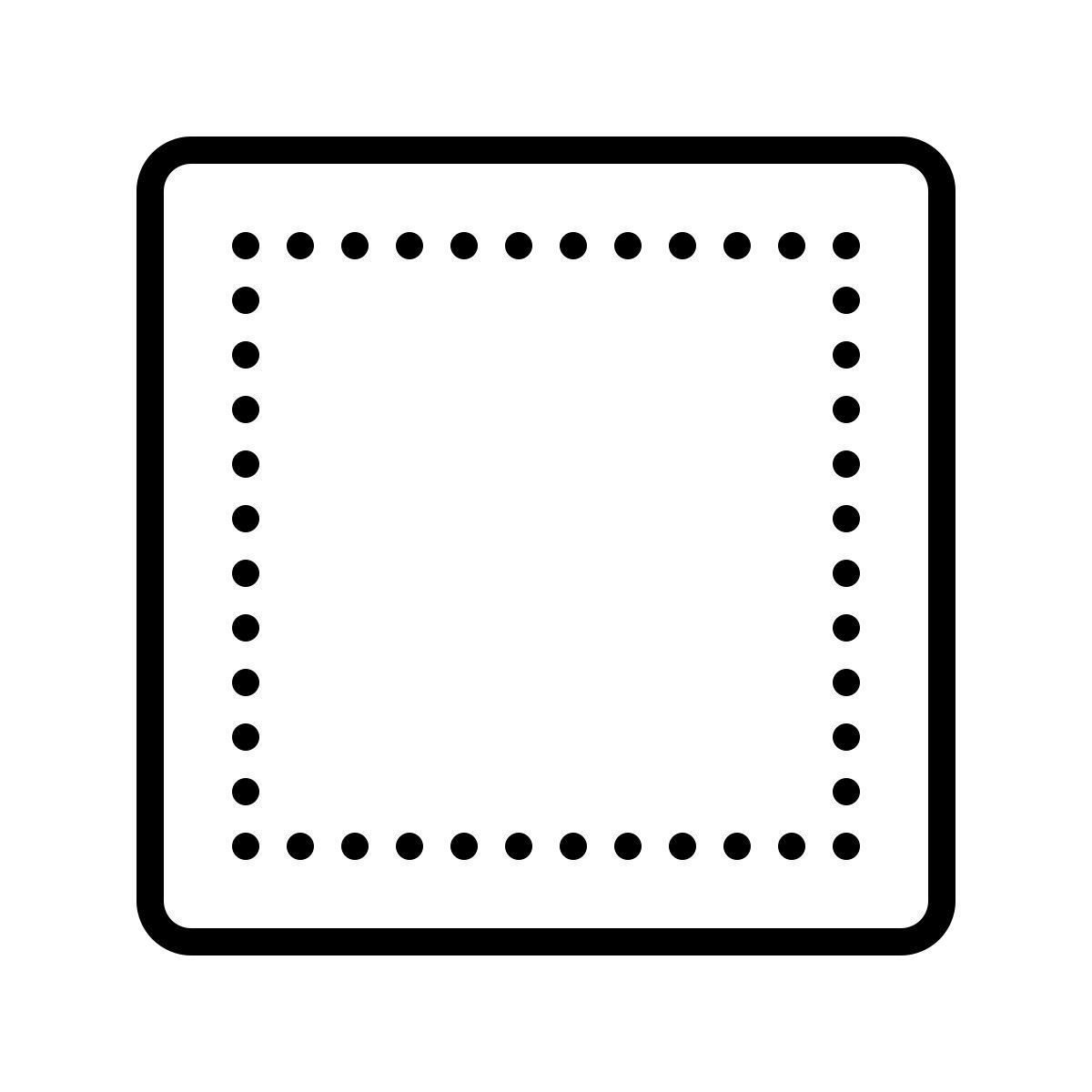 dotted style unchecked checkbox icon