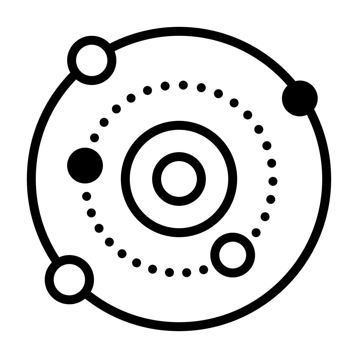 dotted style universo icon