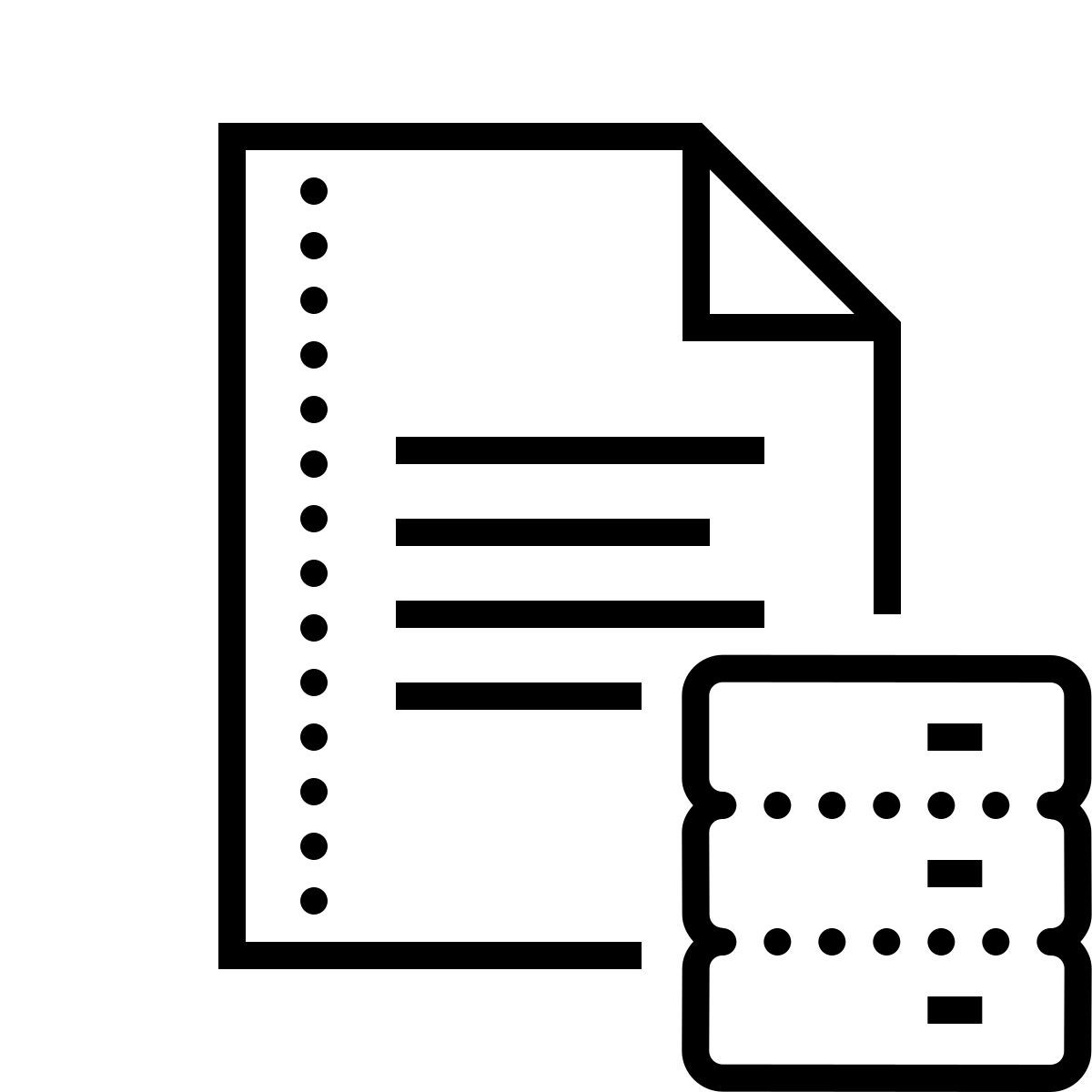 dotted style 링크 문서를 업로드 icon