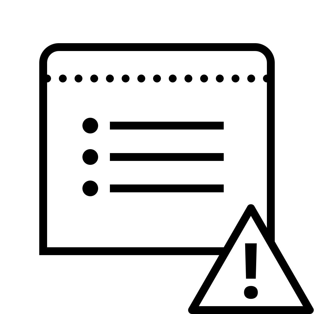 dotted style urgent property icon