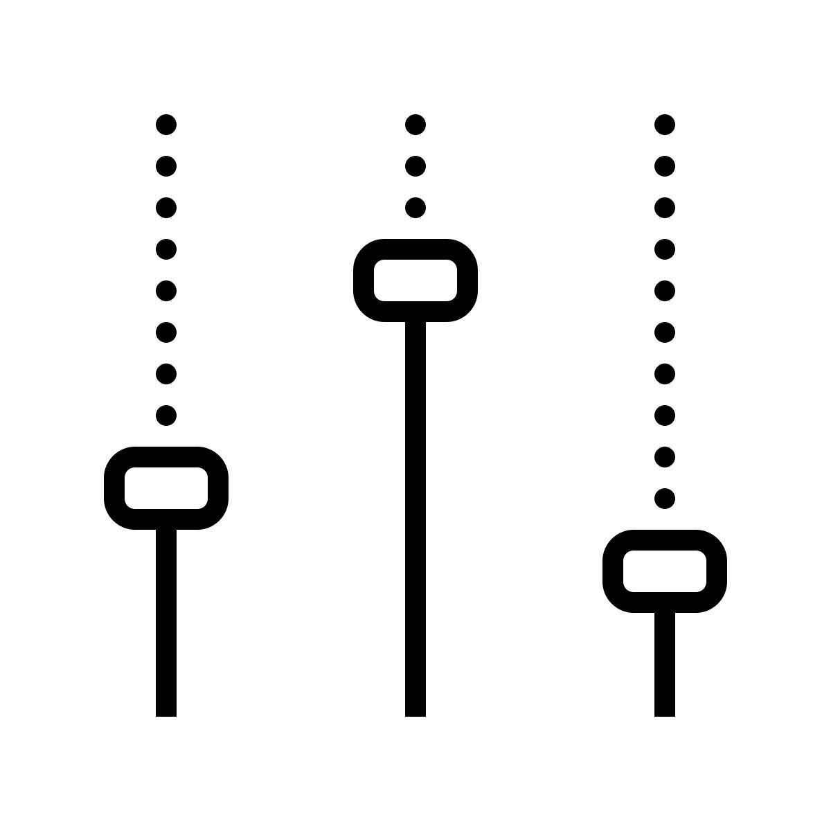 dotted style equalizzatore icon