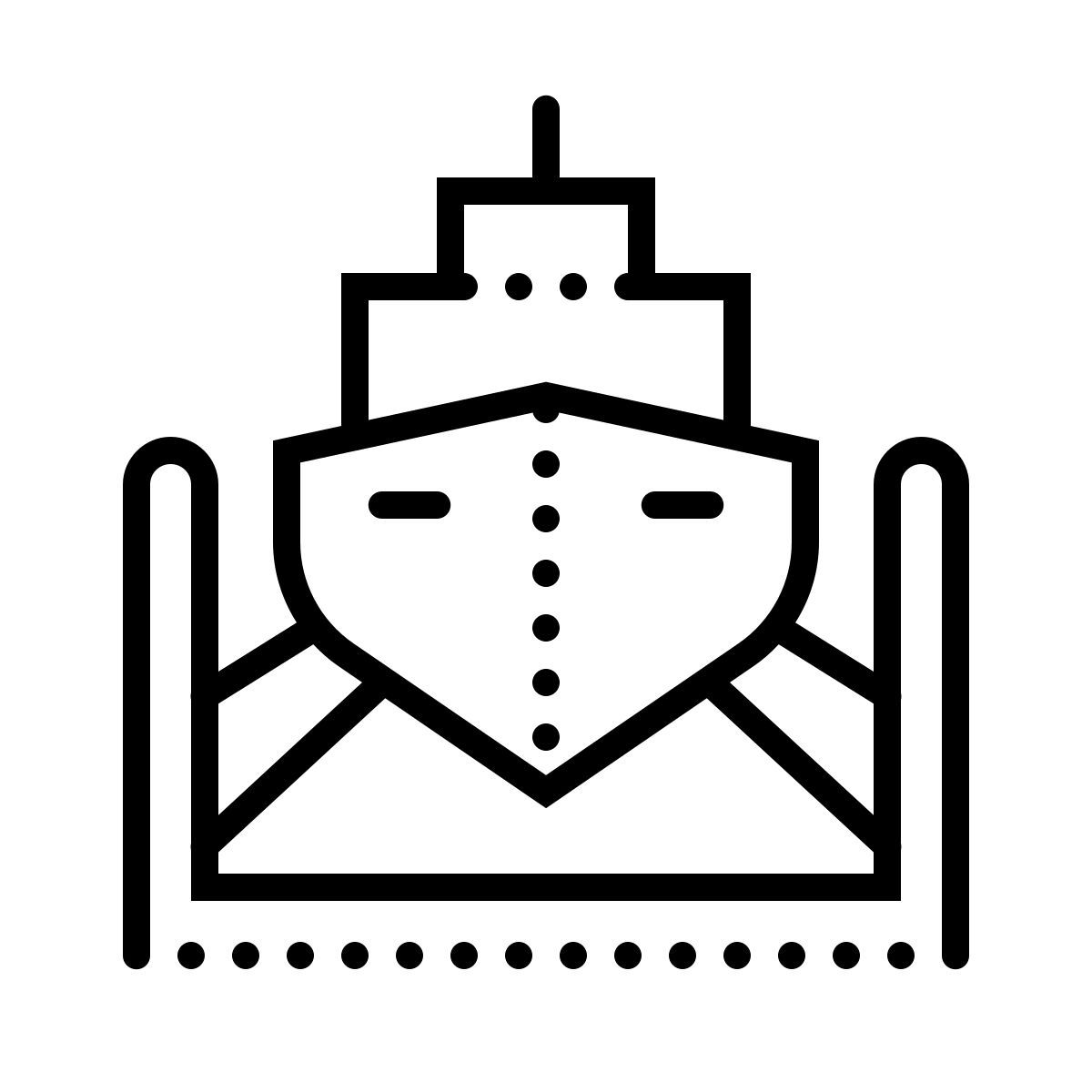 dotted style 码头 icon