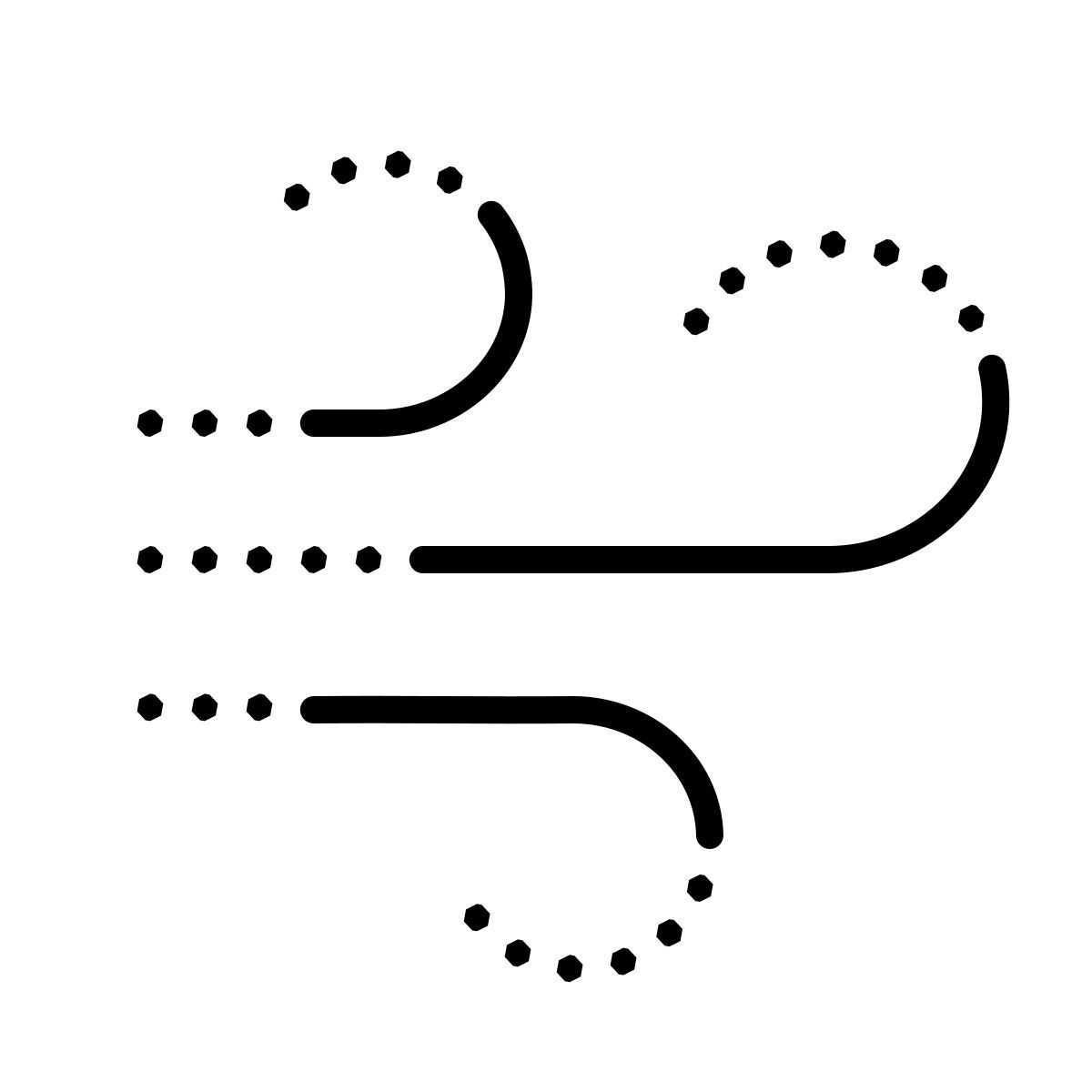 dotted style 空气 icon