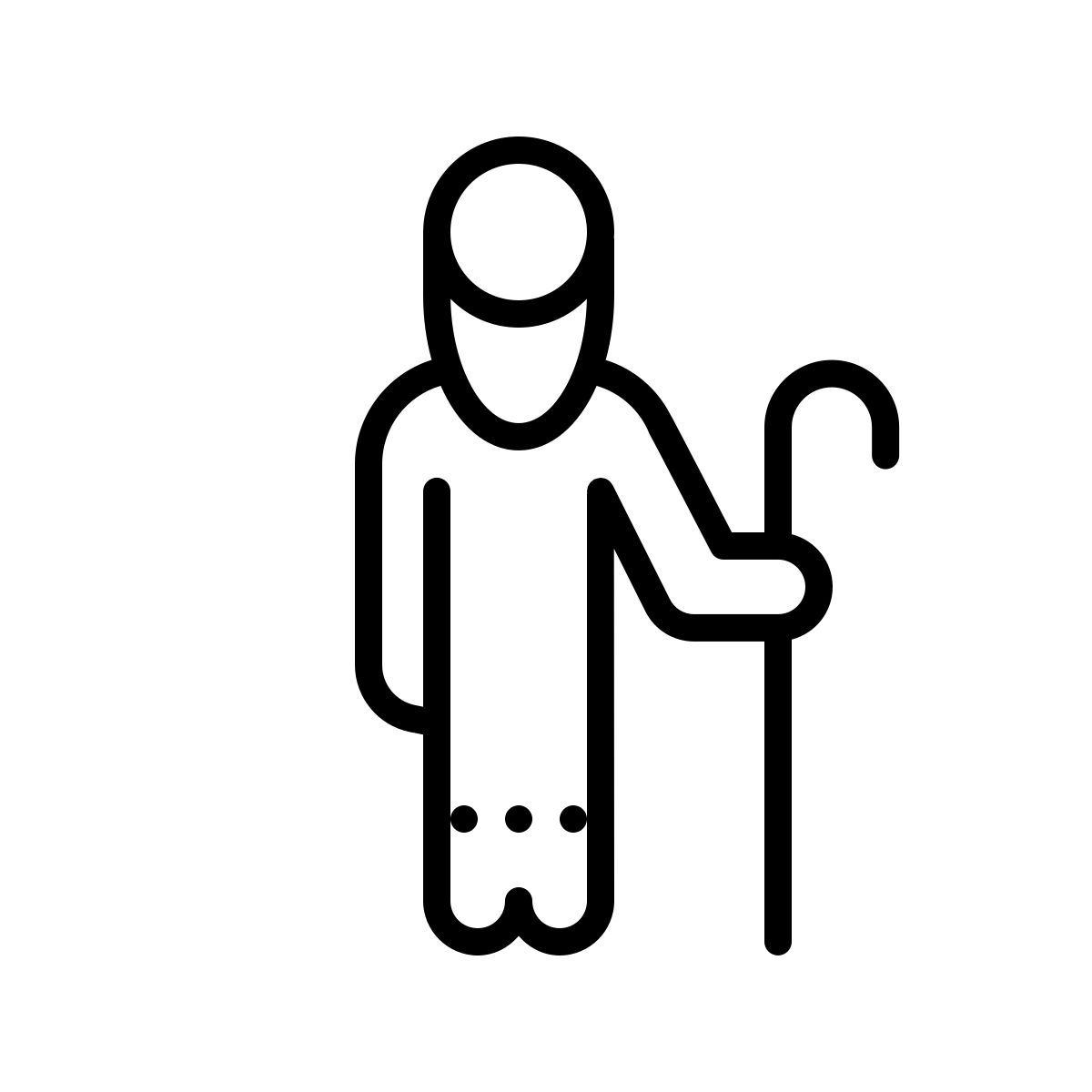 dotted style viejo sabio icon