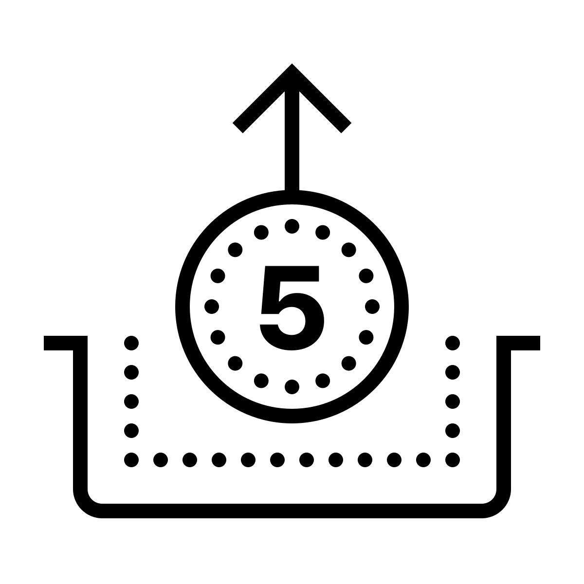 dotted style 철수 icon