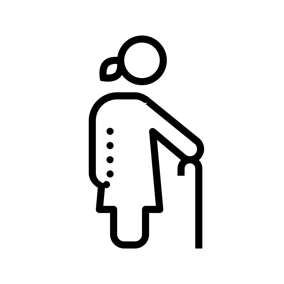 dotted style età donne gruppo 6 icon