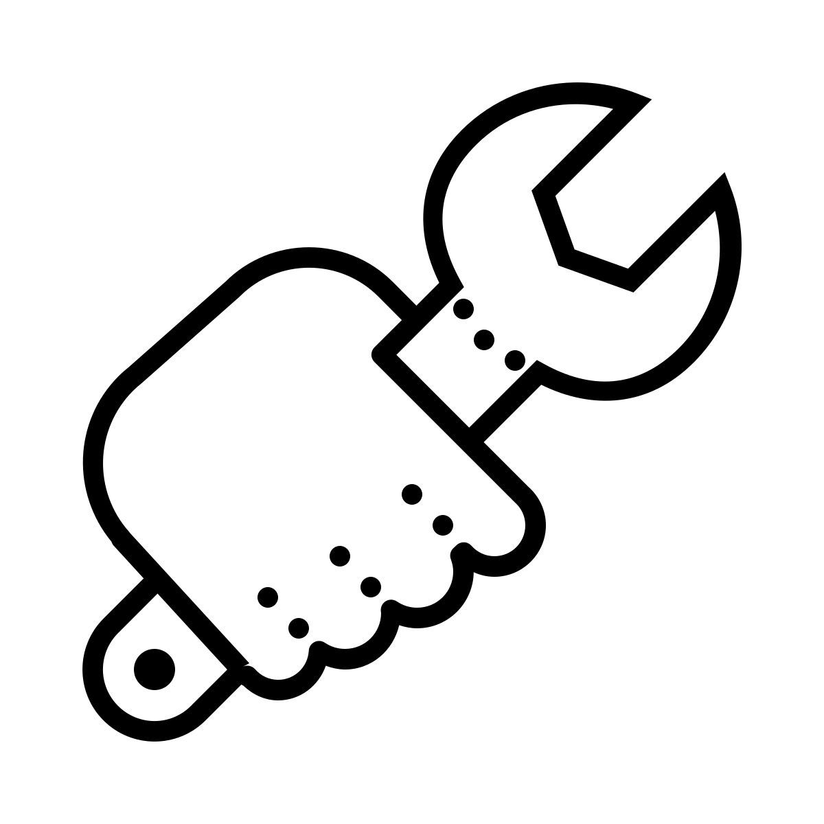 dotted style reparar icon