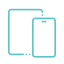 Imagem Ilustrativa de Design Responsivo, um celular e um tablet