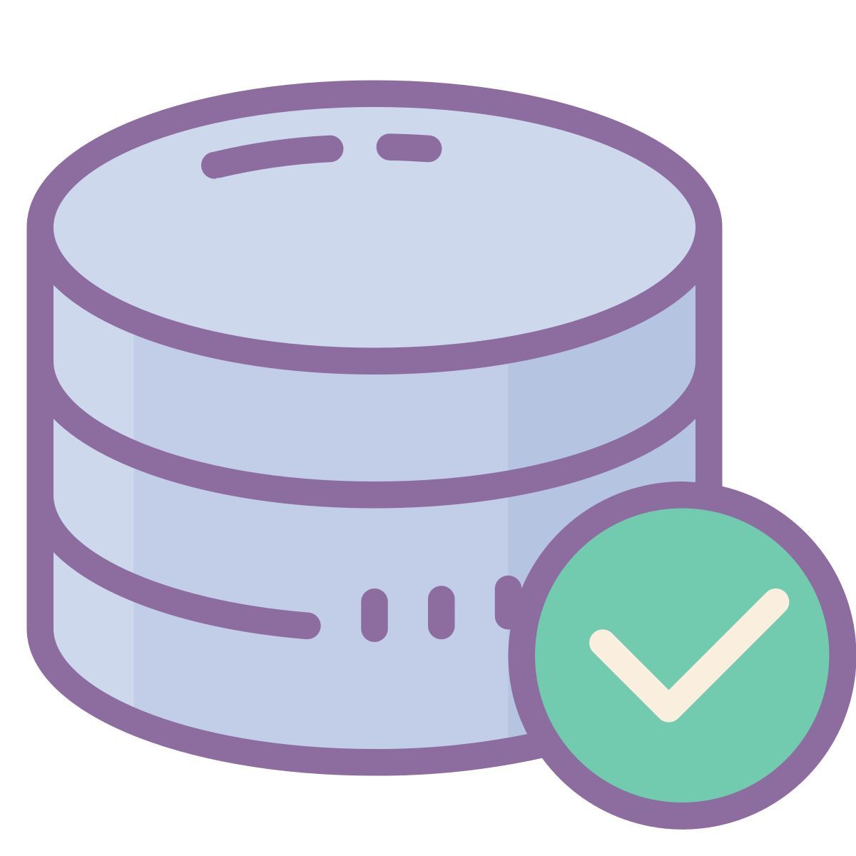 cute color style database view icon