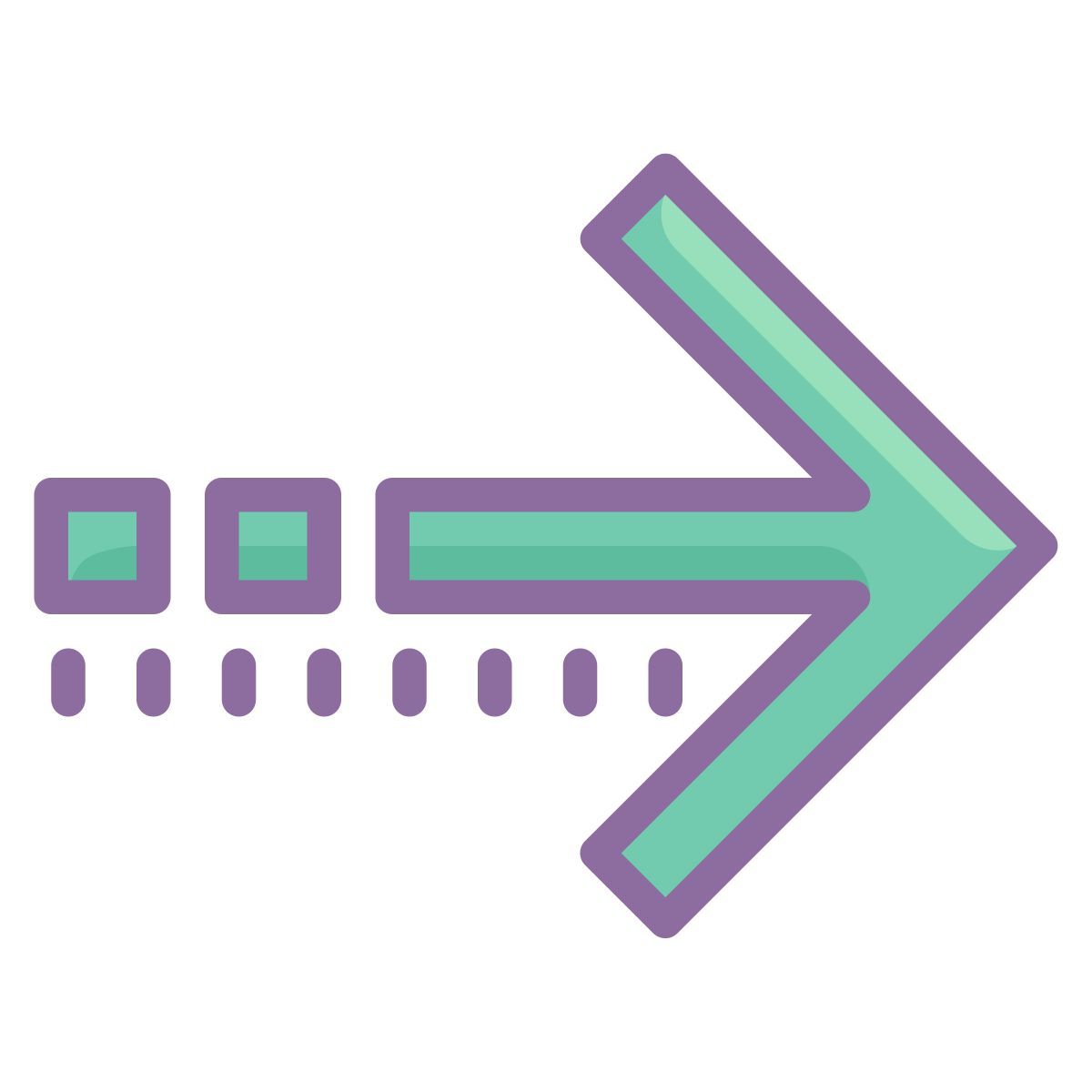 cute color style 前进 icon