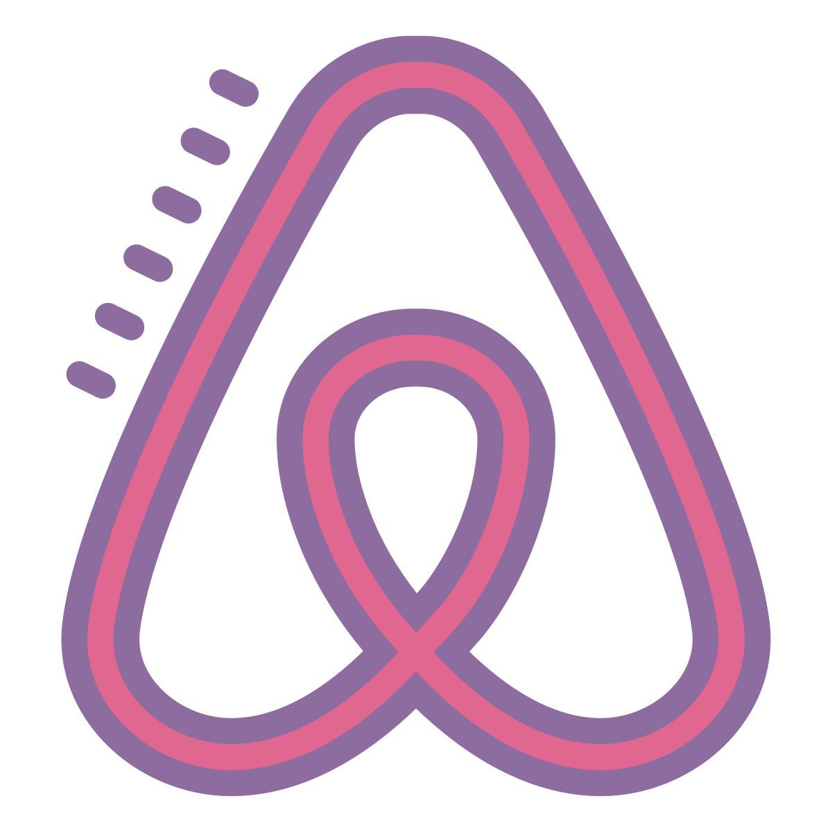 cute color style airbnb icon