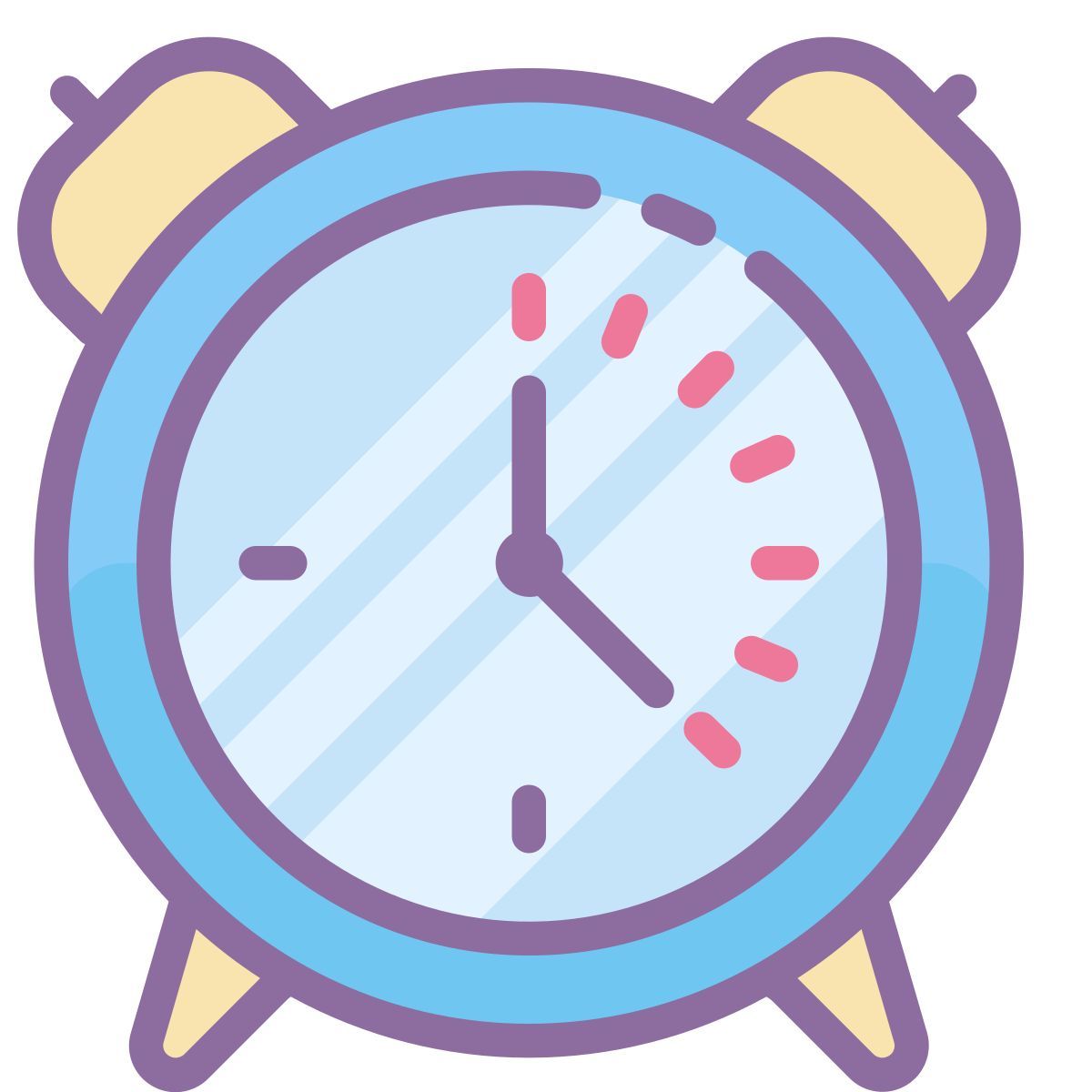 cute color style 闹钟 icon