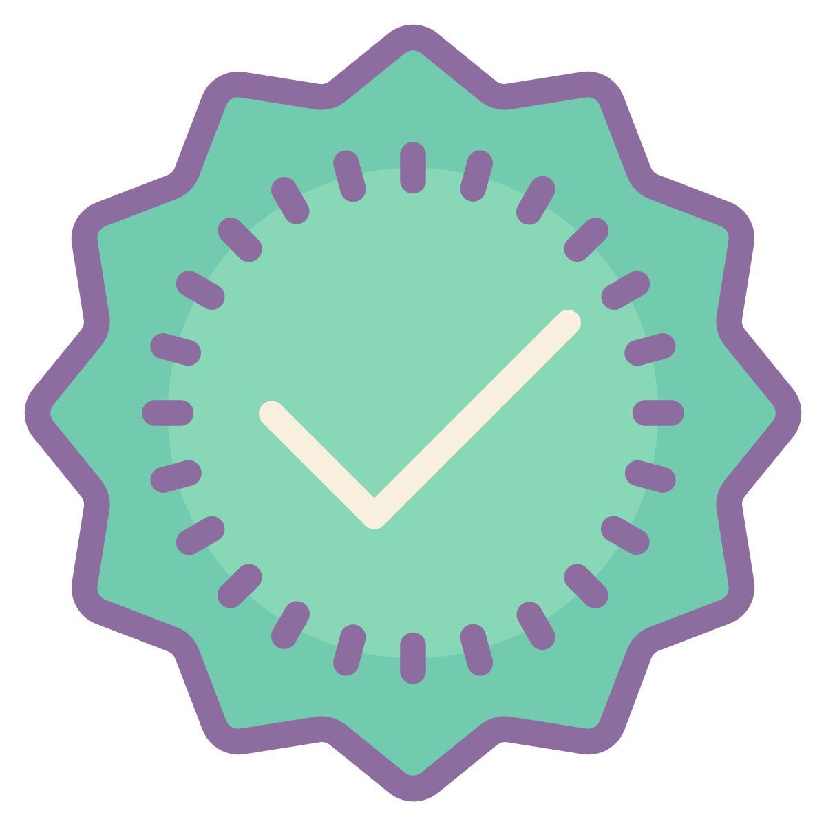 cute color style approval icon