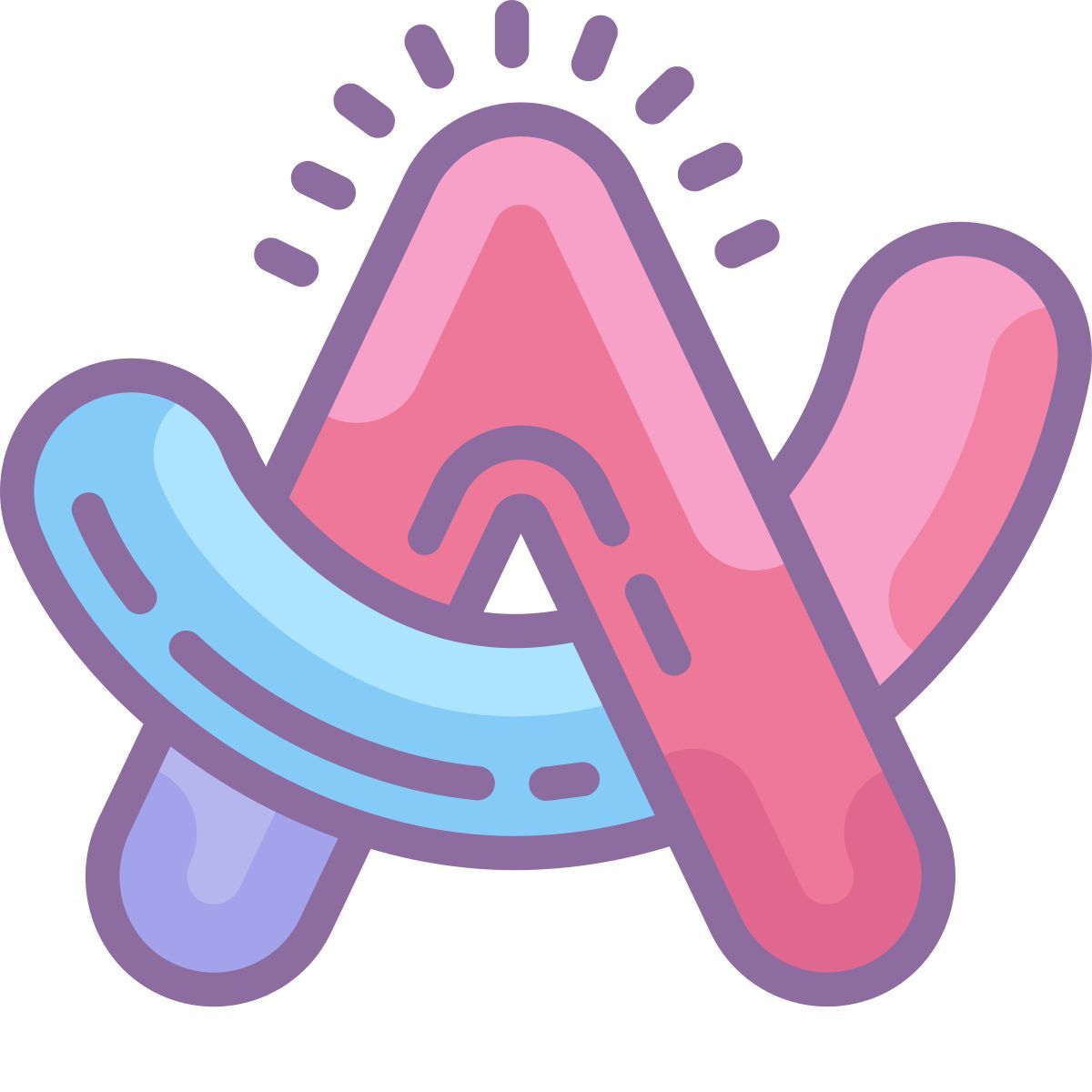 cute color style navigateur d'arc icon