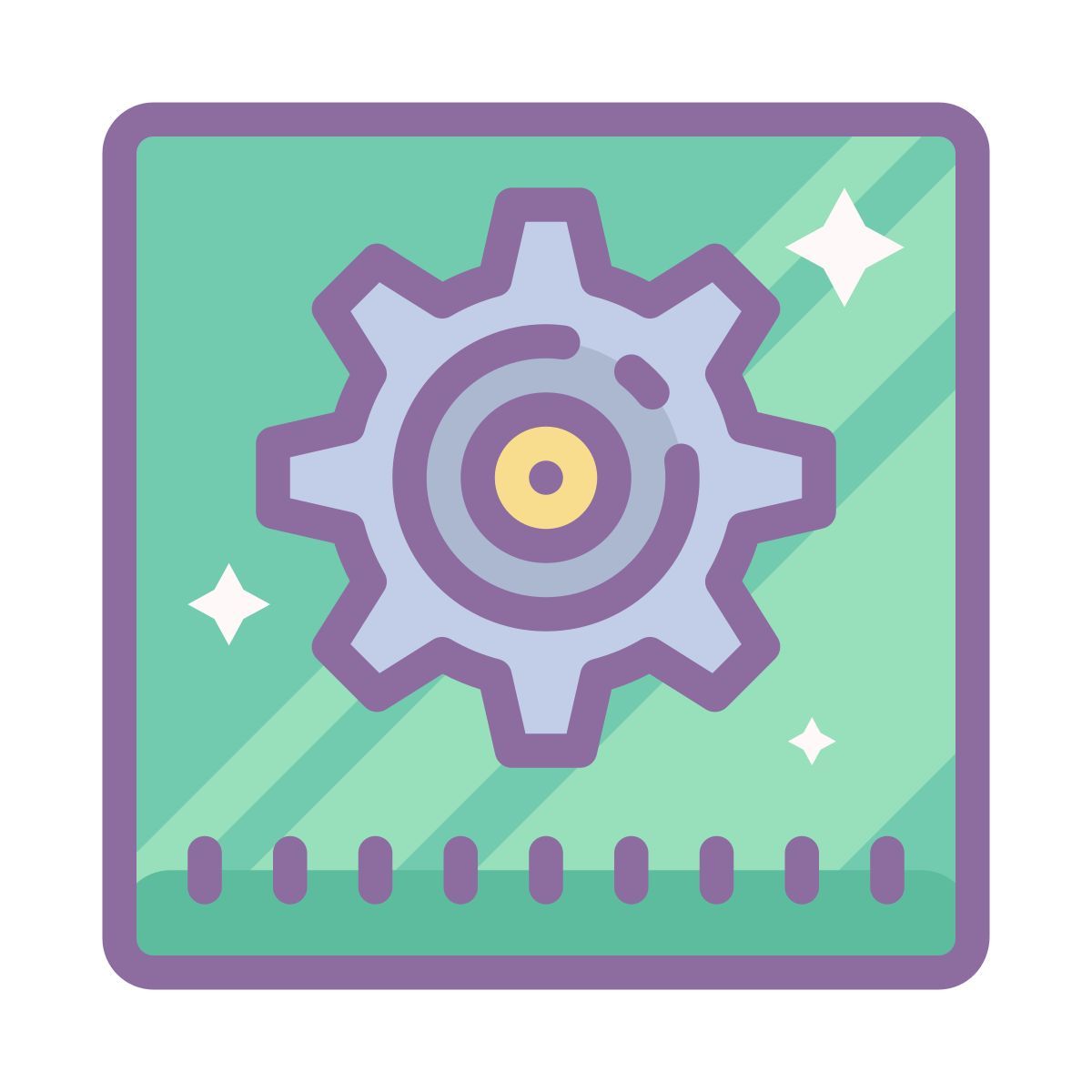 cute color style automatico icon
