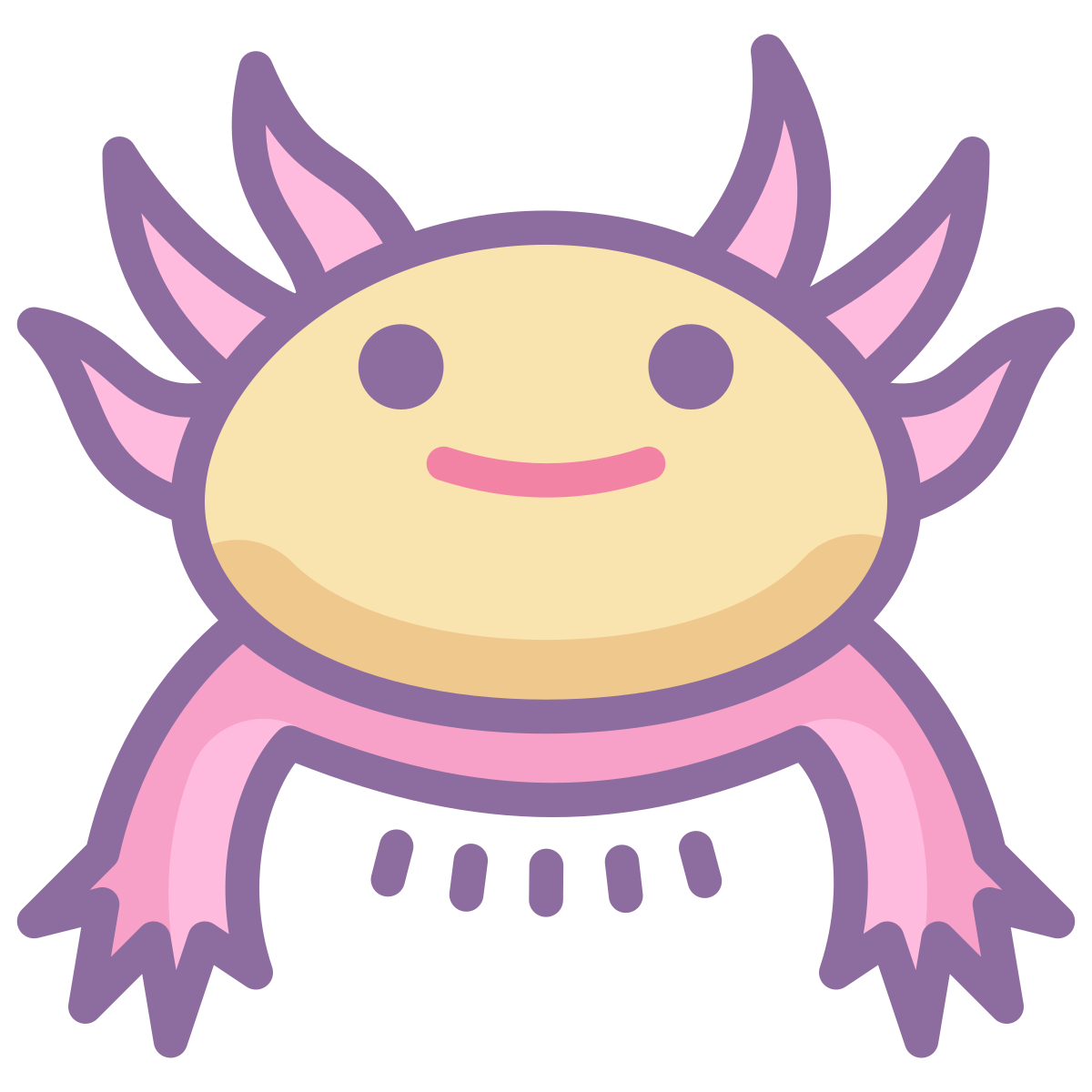 cute color style axolotl  v2 icon
