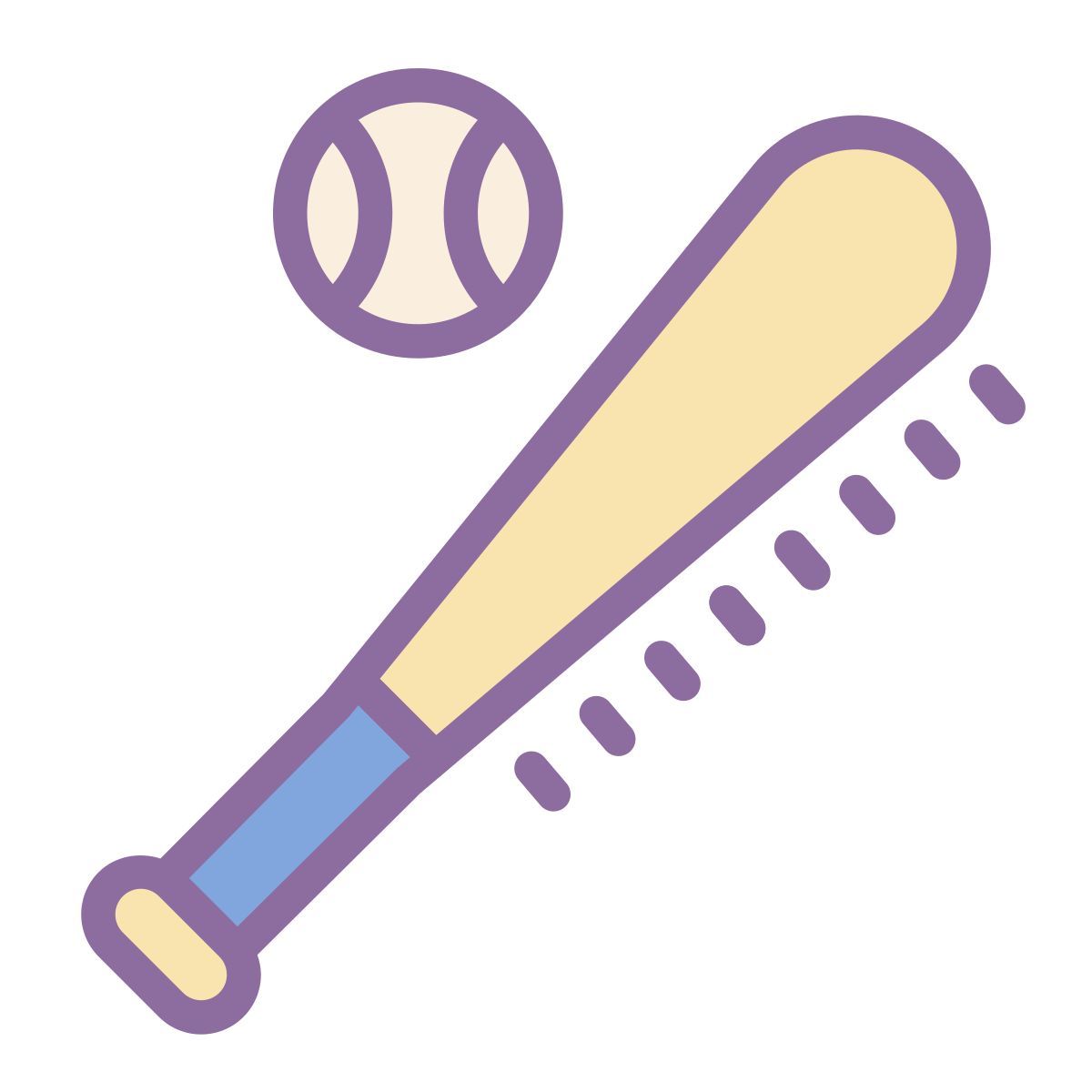 cute color style 棒球 icon