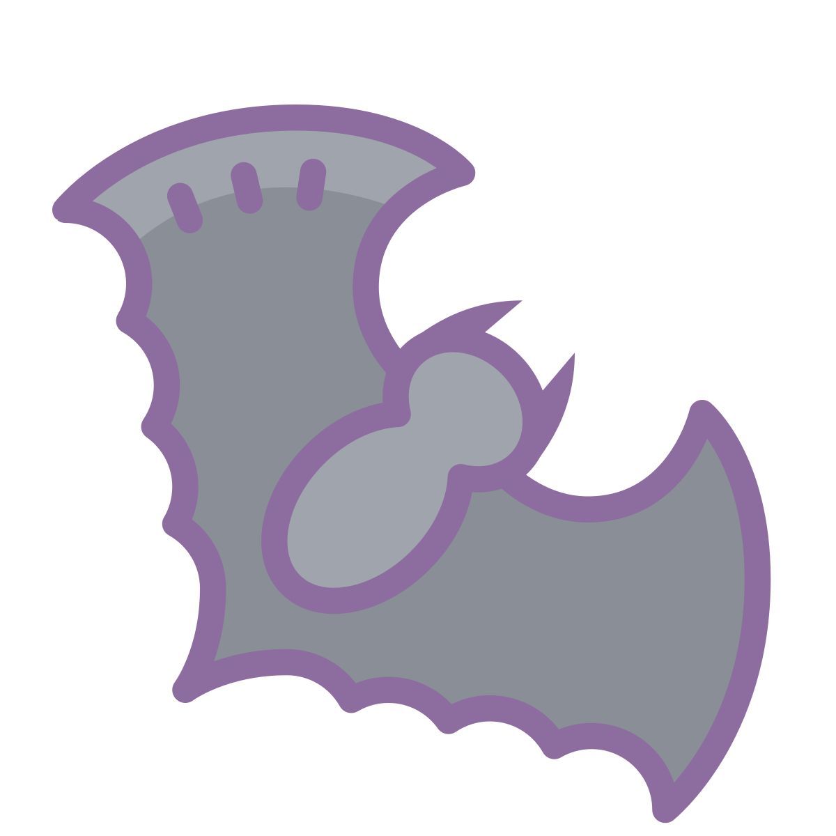 cute color style 박쥐 icon