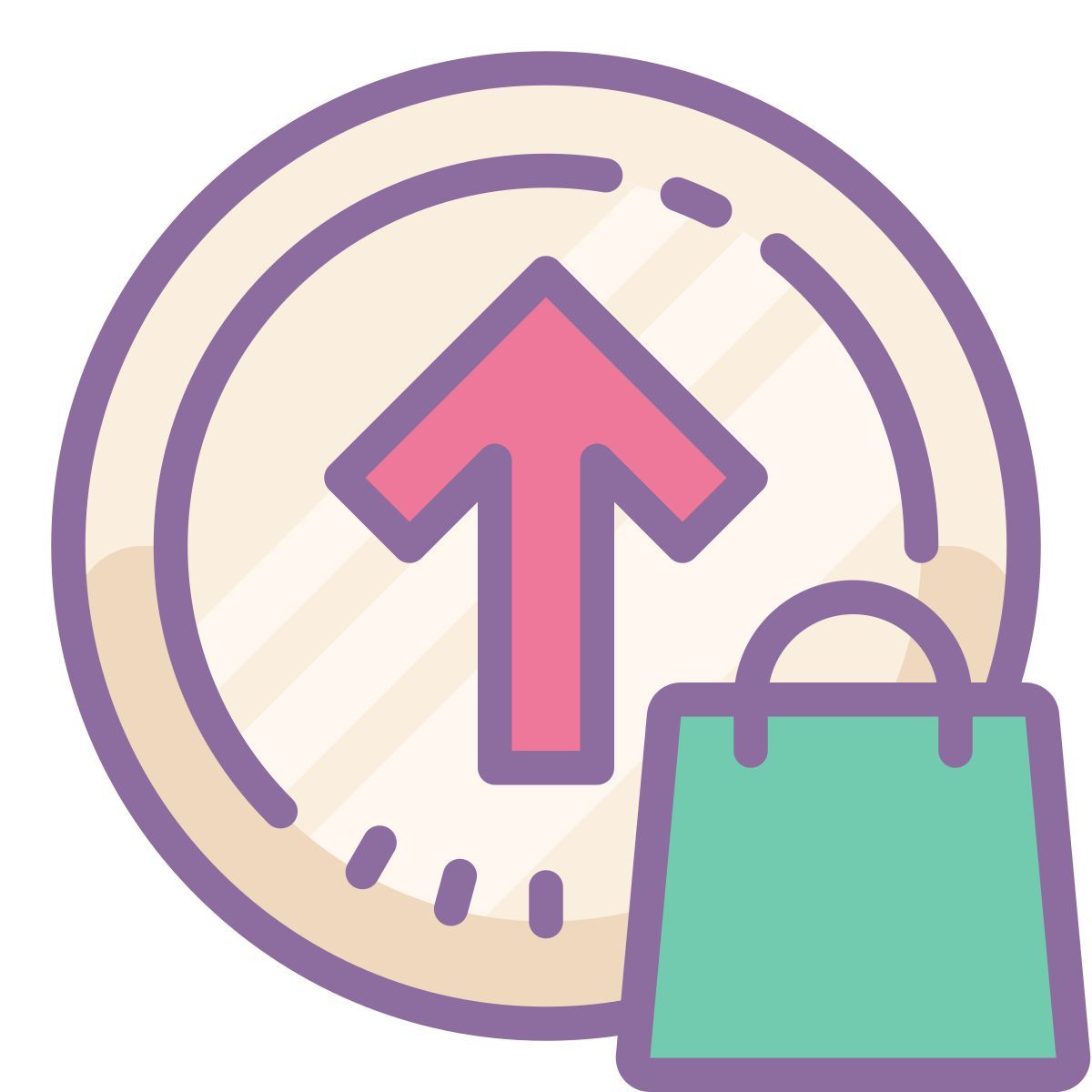 cute color style 购买升级 icon