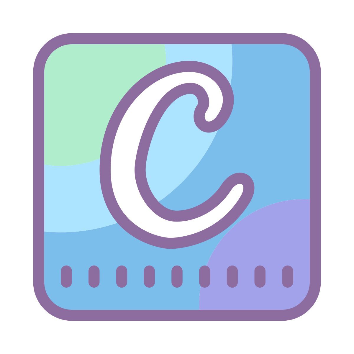 cute color style canva 앱 icon