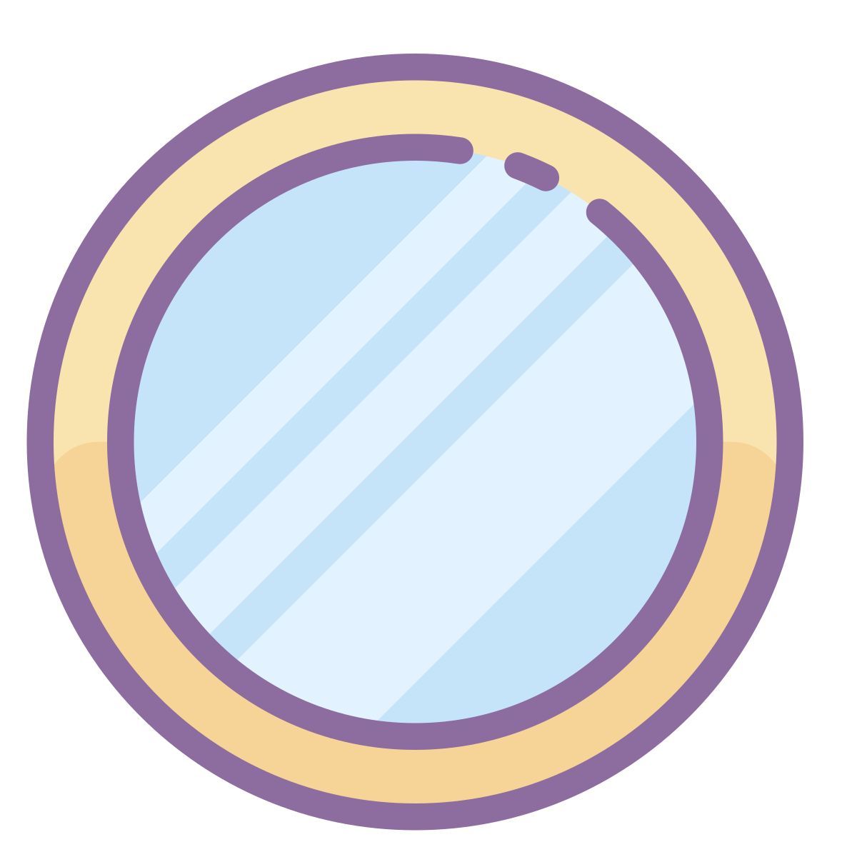 cute color style checkmark icon