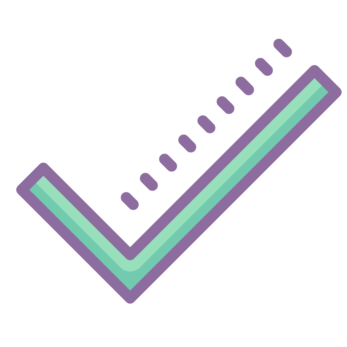 cute color style checkmark  v2 icon