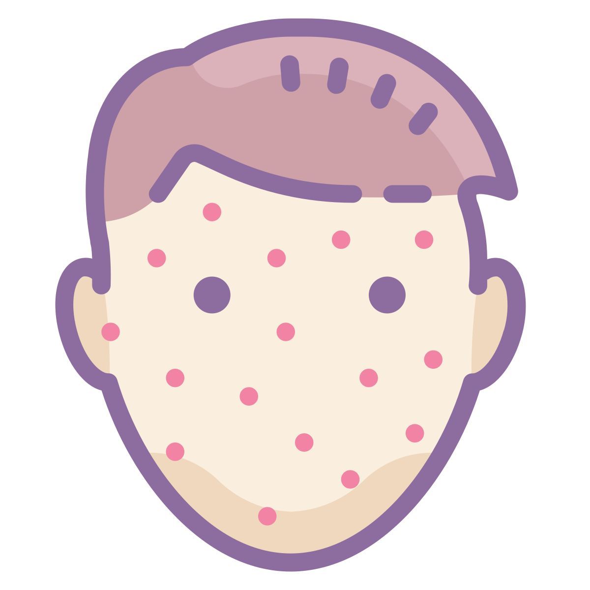 cute color style 水痘 icon