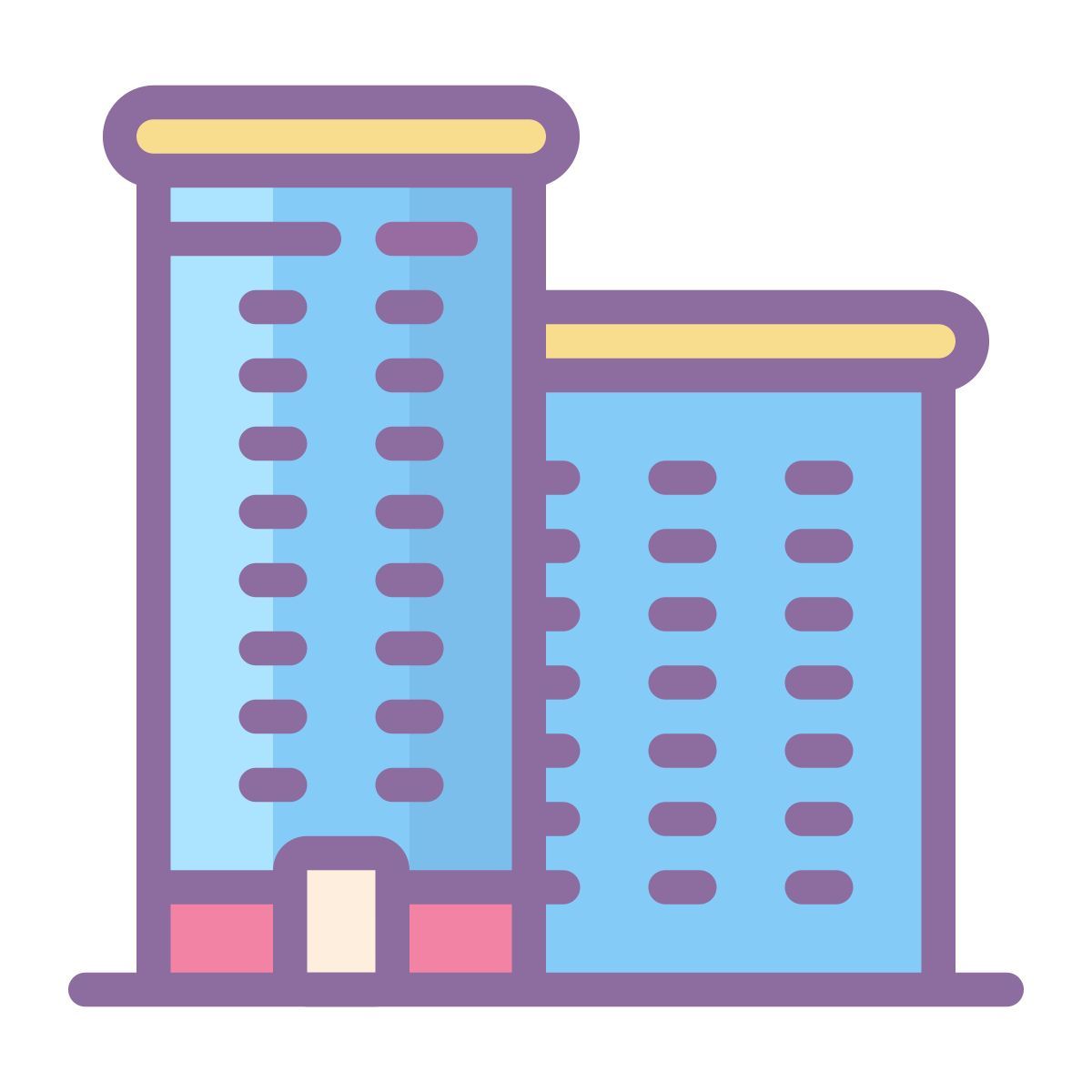 cute color style unternehmen icon