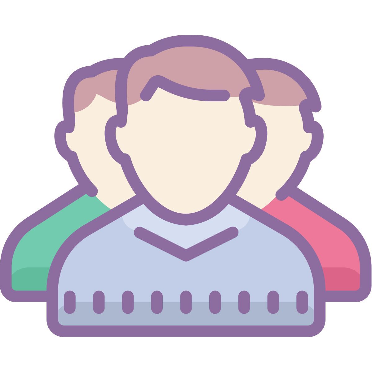 cute color style 회의 icon