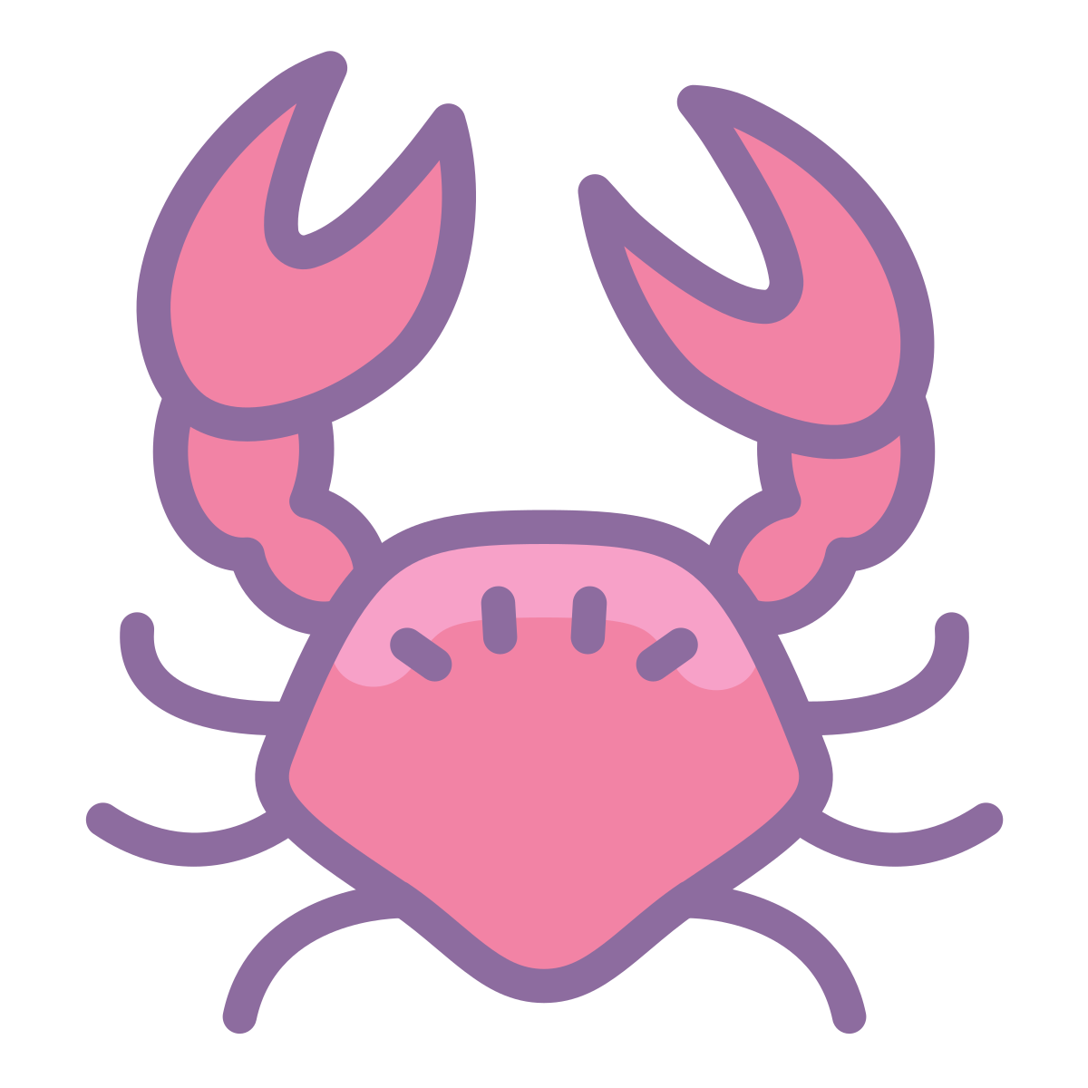 cute color style crab  v2 icon
