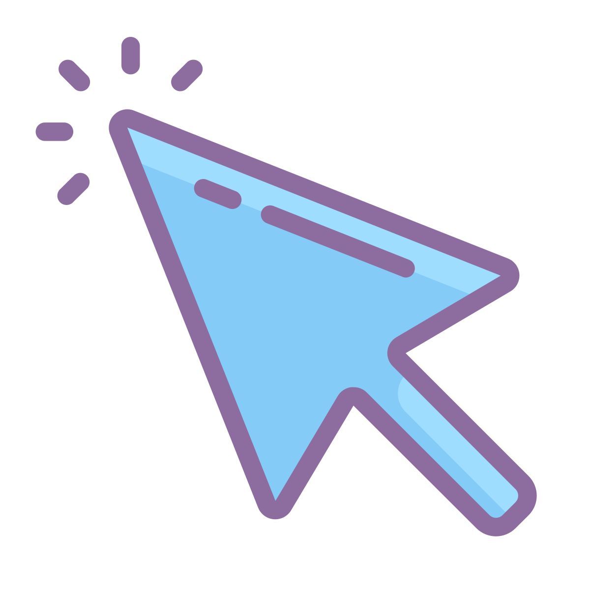 cute color style cursor icon