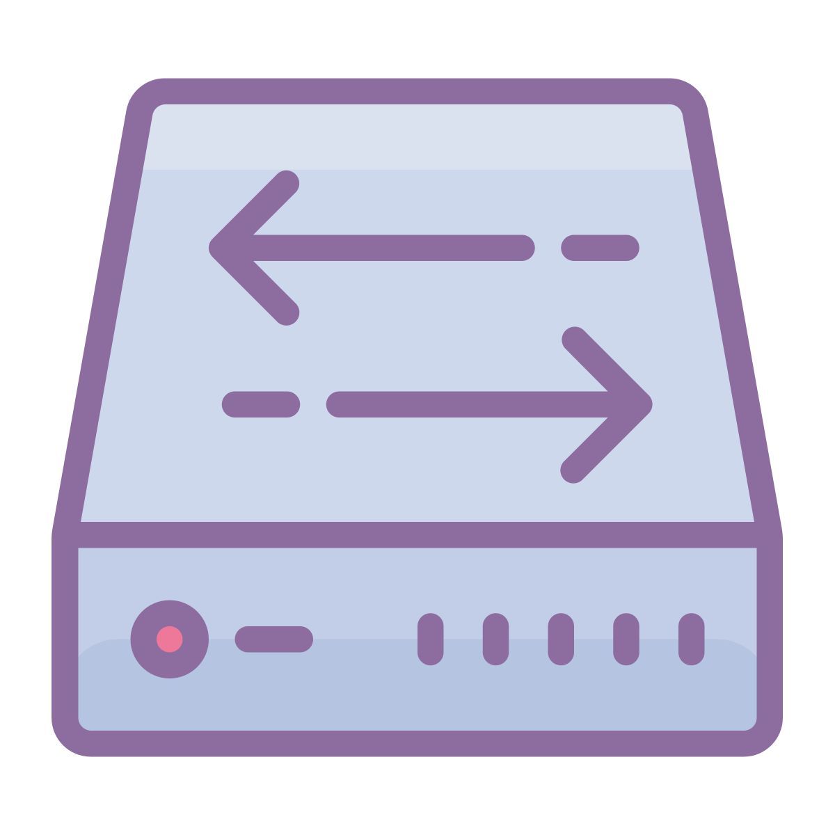 cute color style data transfer icon