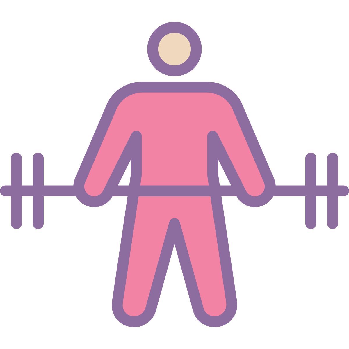 cute color style deadlift icon