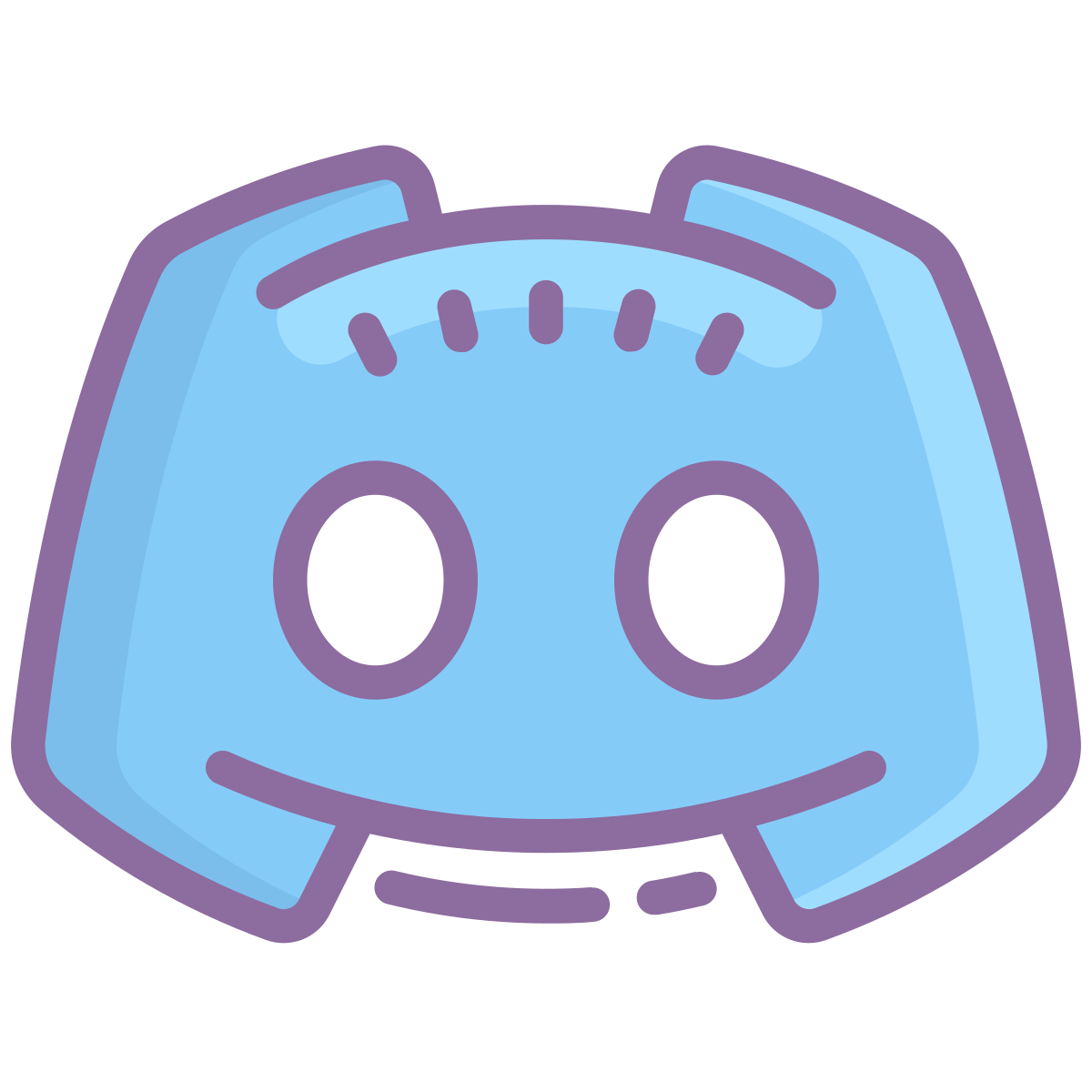 cute color style discord logo icon