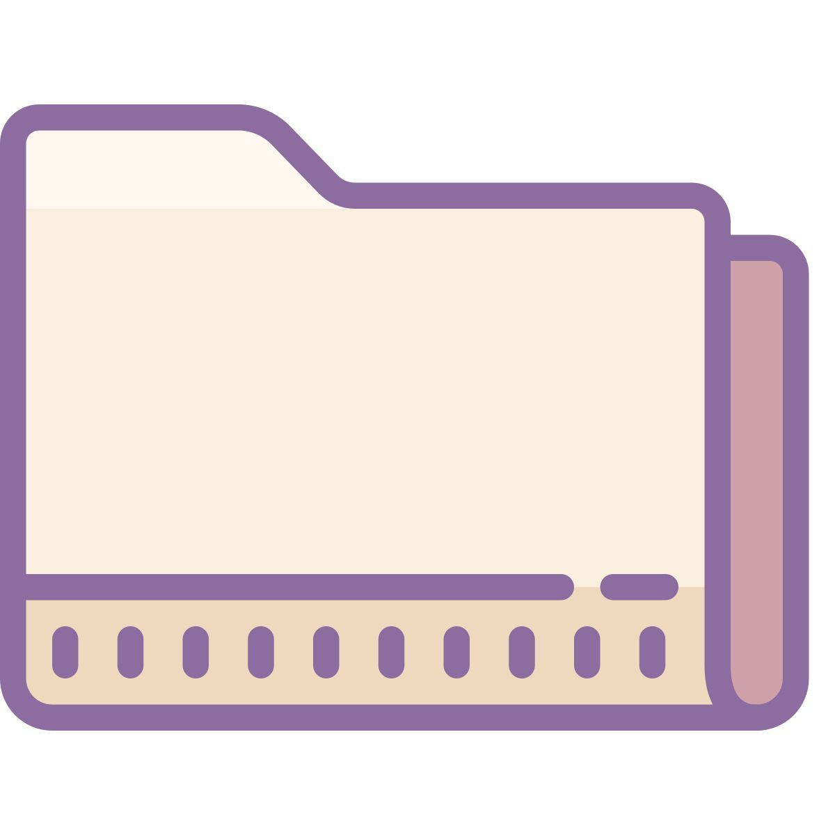 cute color style 下载文件夹 icon