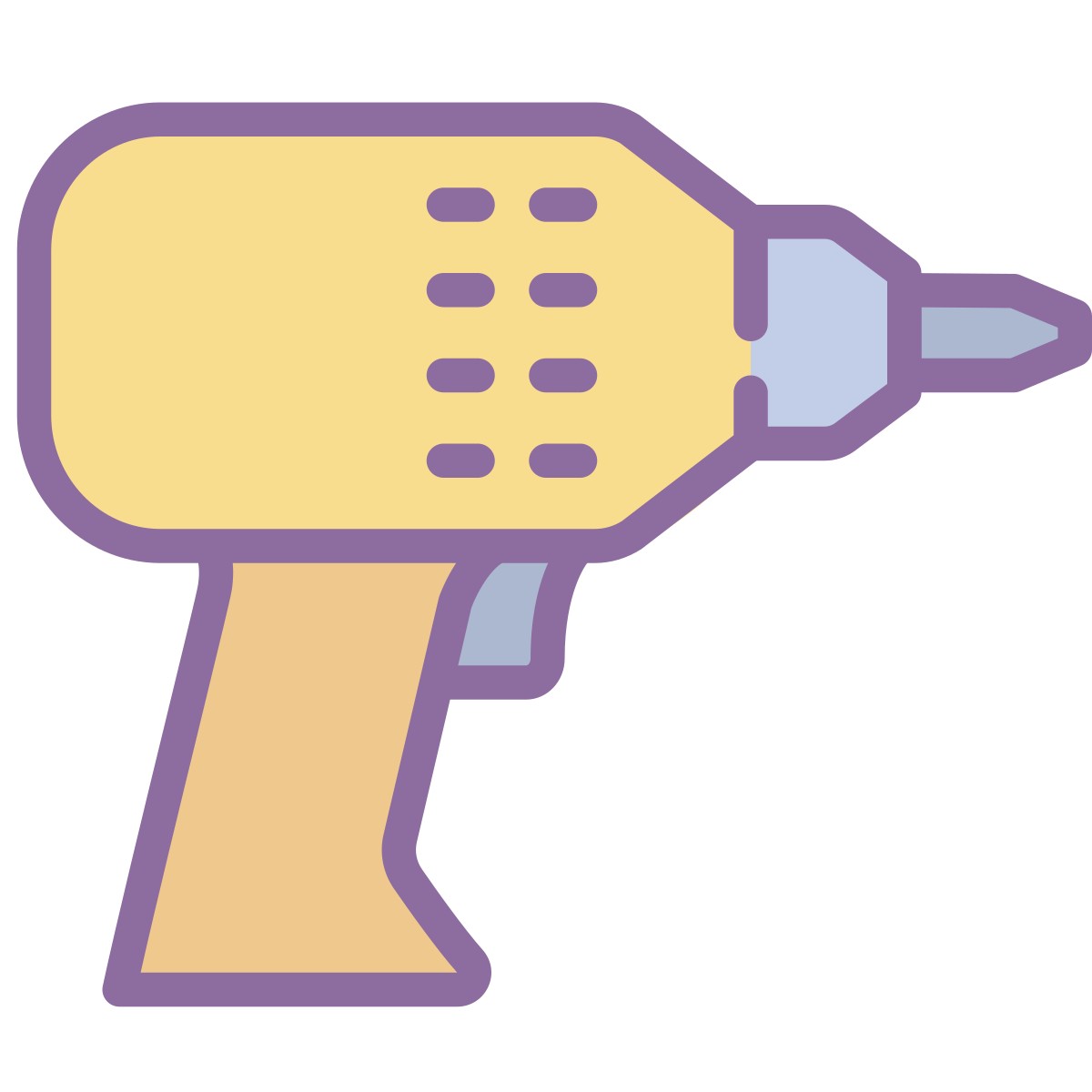 cute color style drill icon