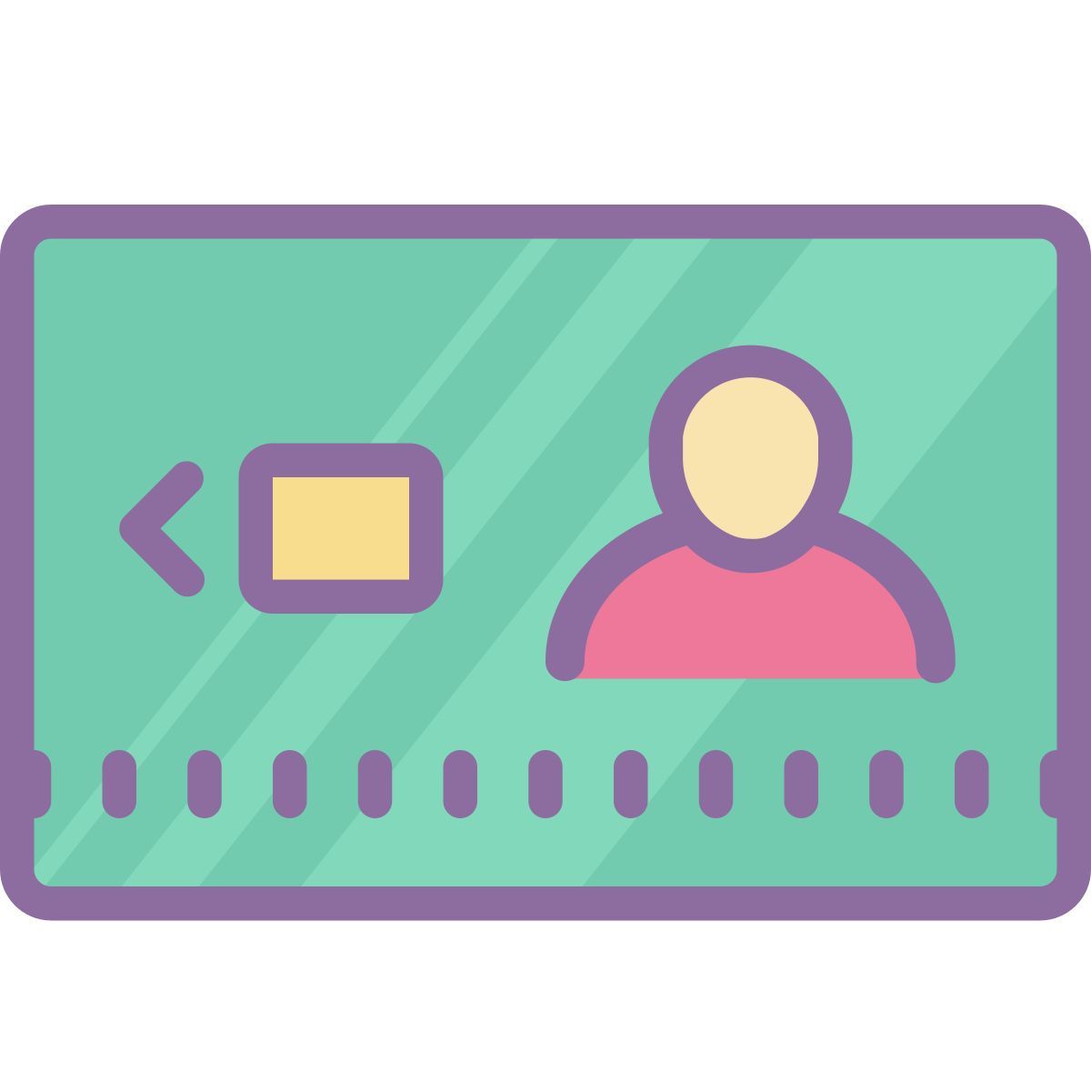 cute color style 电子身份证 icon